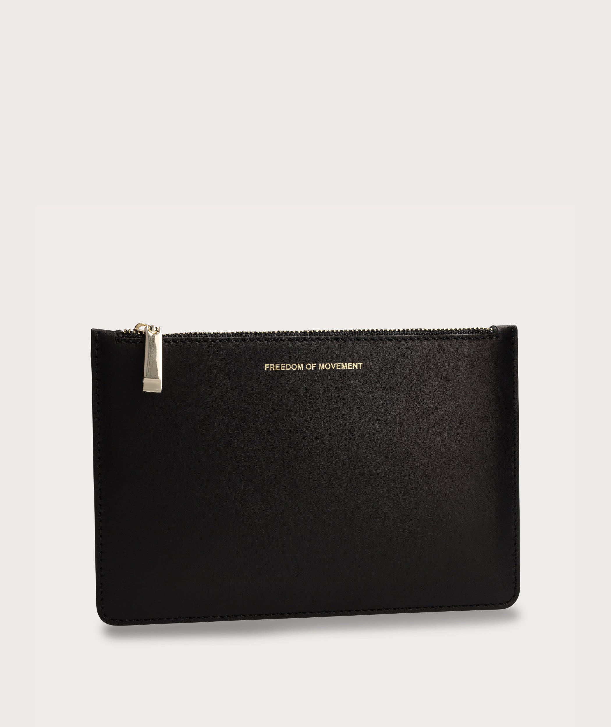 Flat Zip Pouch - Black