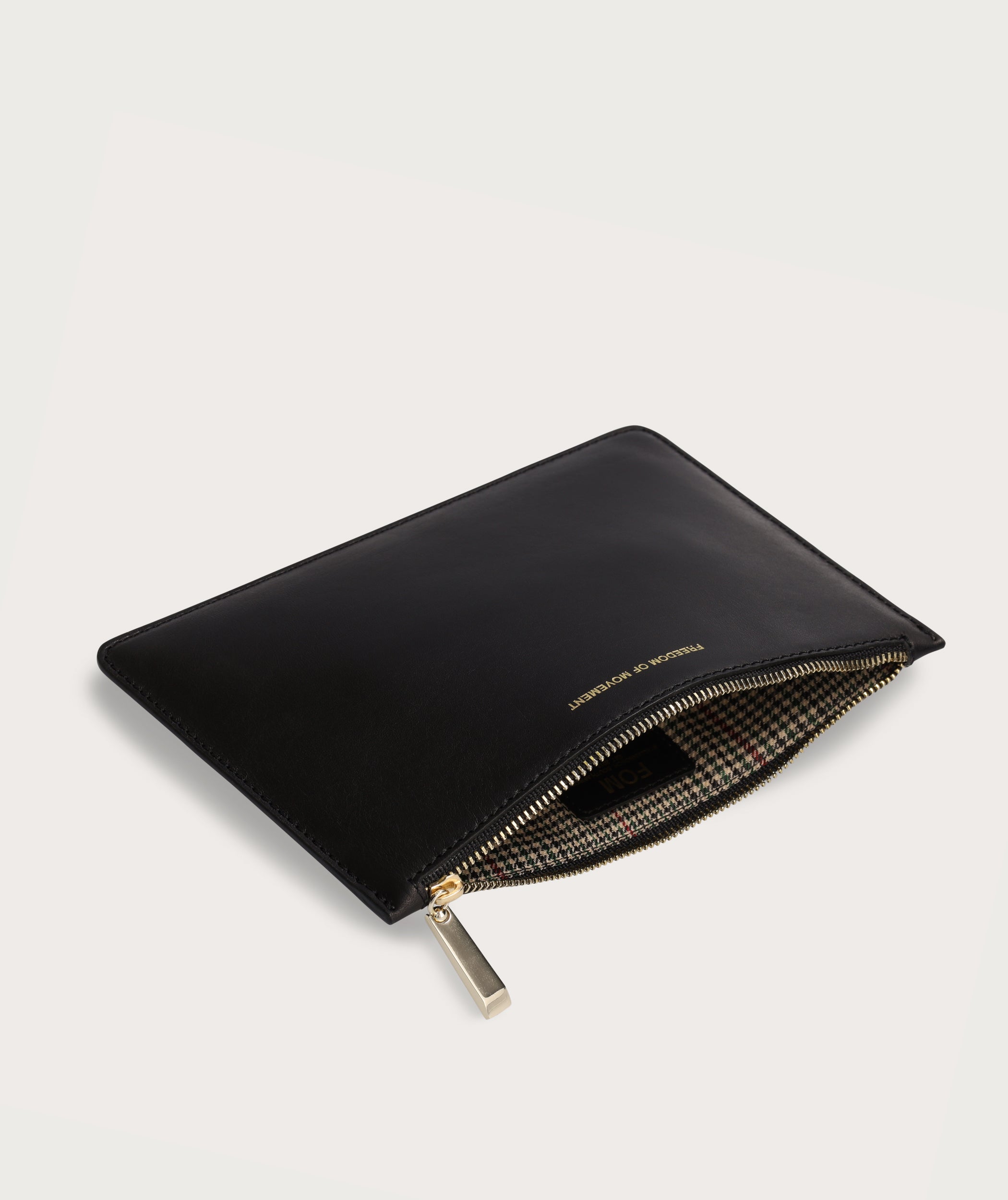 Flat Zip Pouch - Black