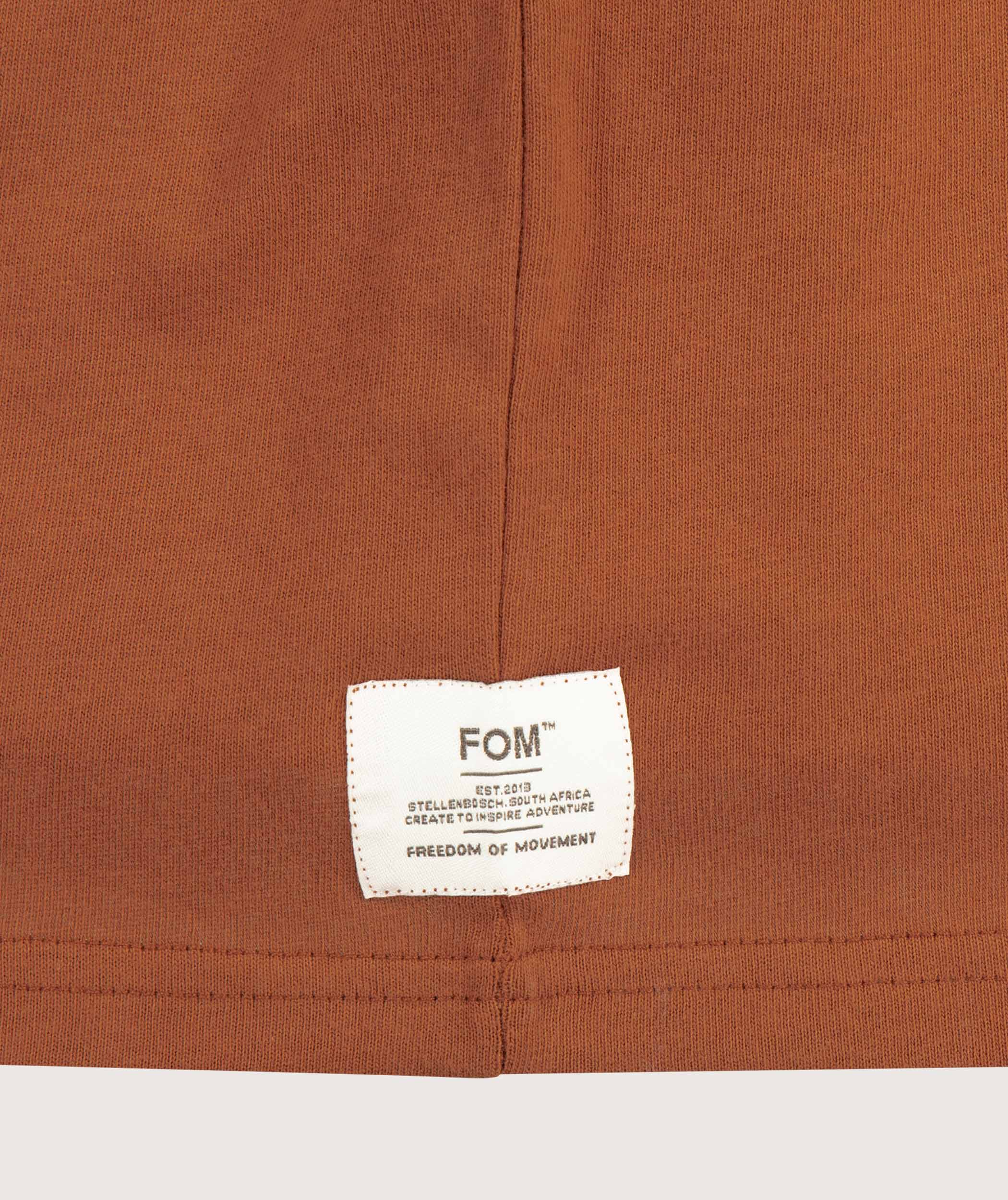 Mens Relaxed Organic Cotton Tee - Rust