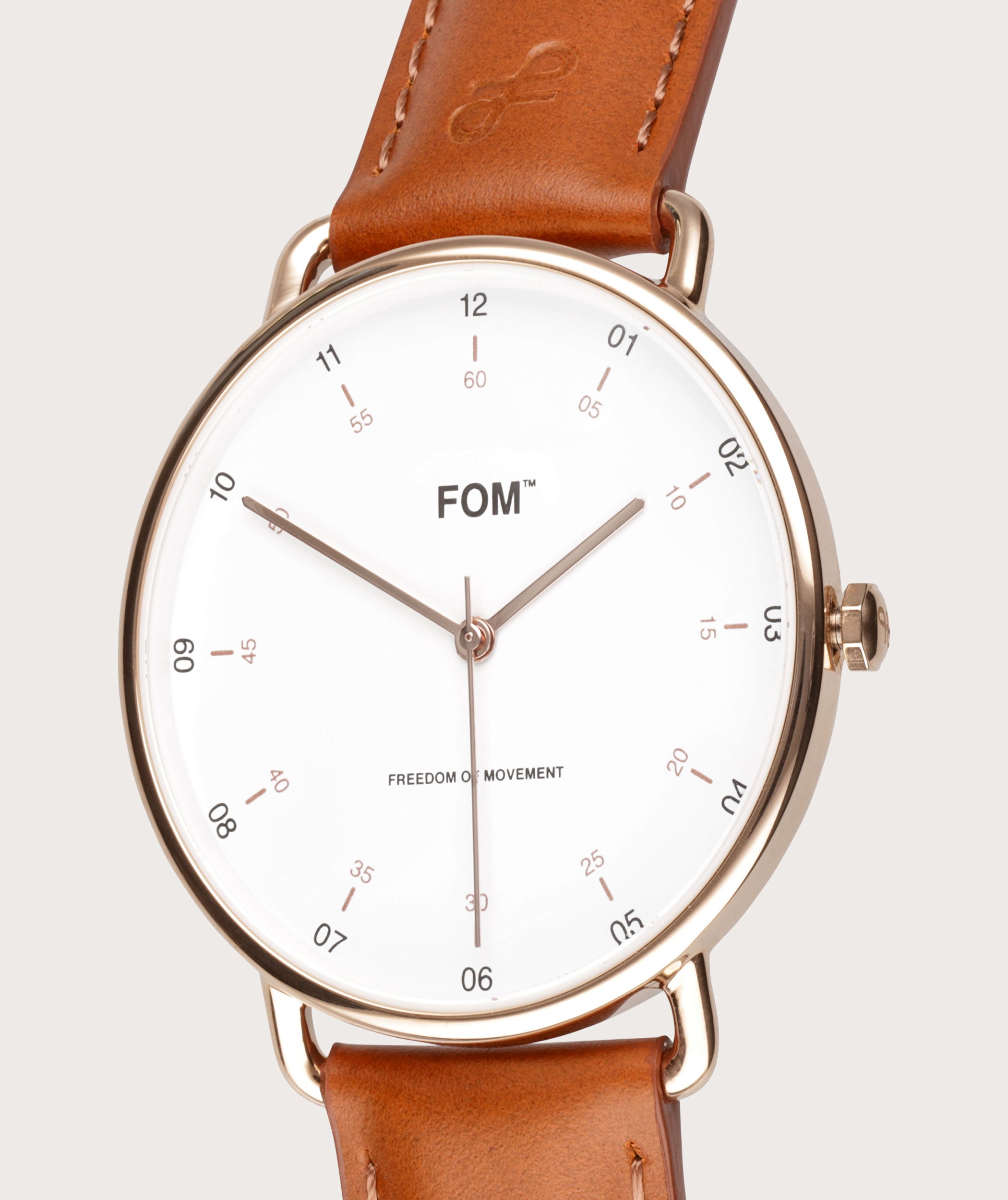 Balboa White/ Rose Gold - Tan