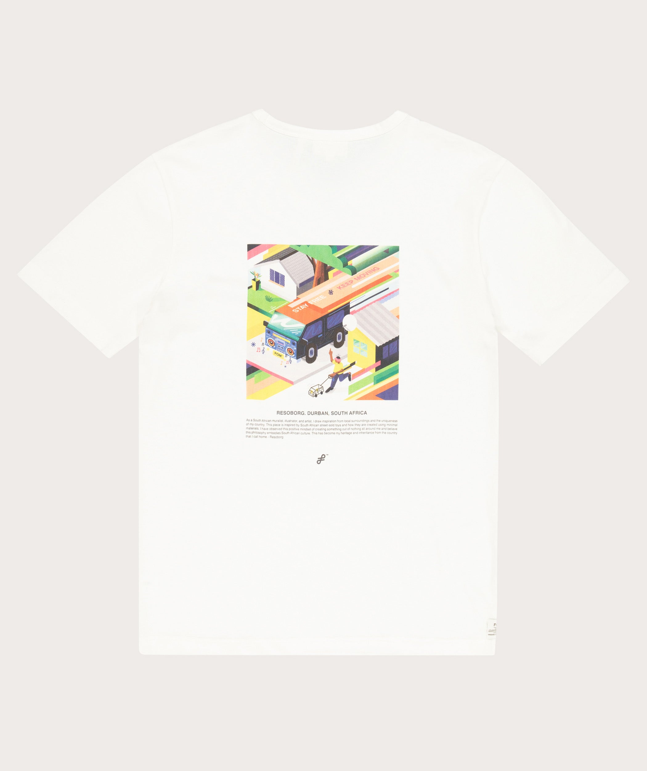 FOM x Resoborg Men's Relaxed Heritage Tee - Off-White
