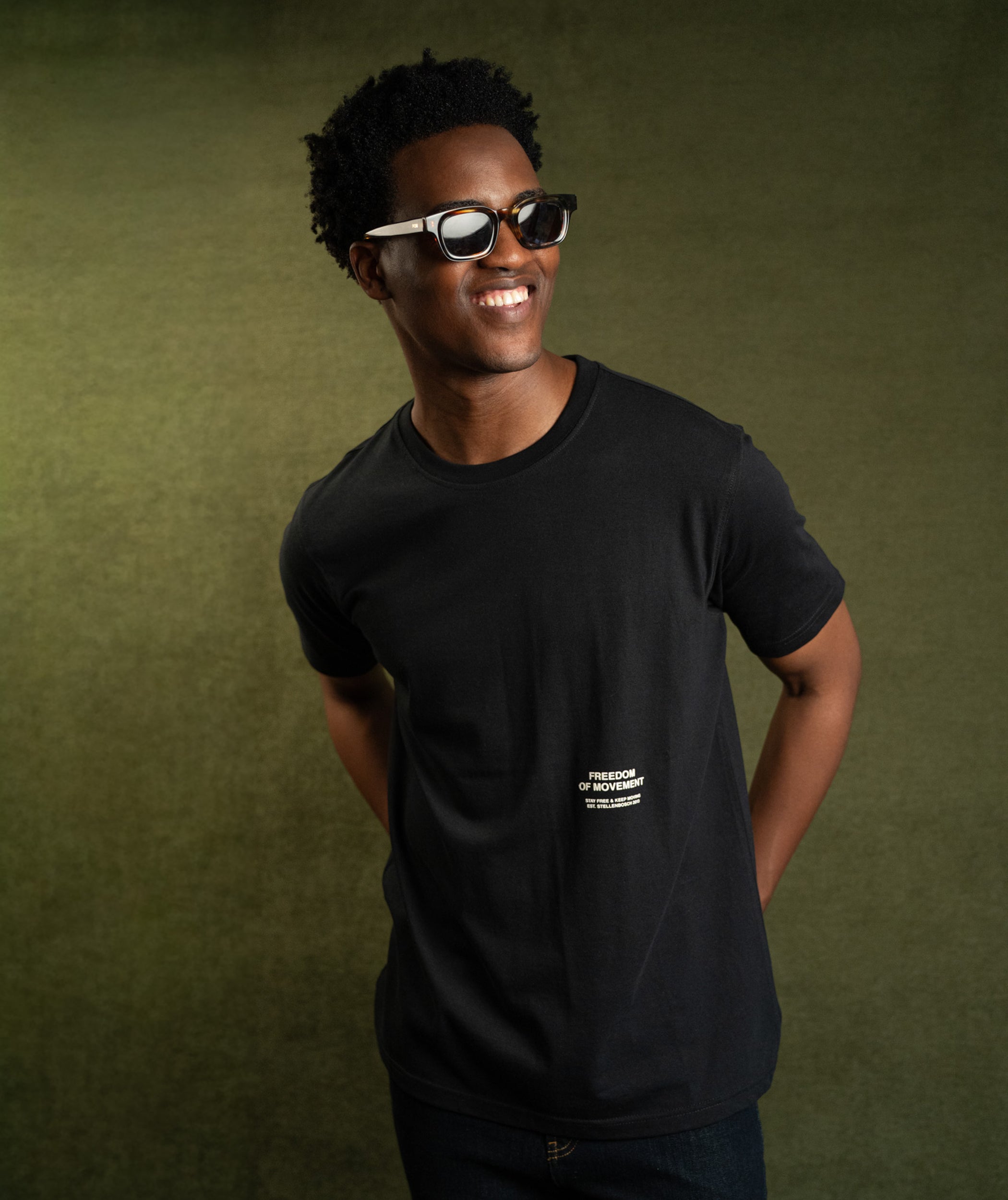 Mens Wild Coast Graphic Tee - Black