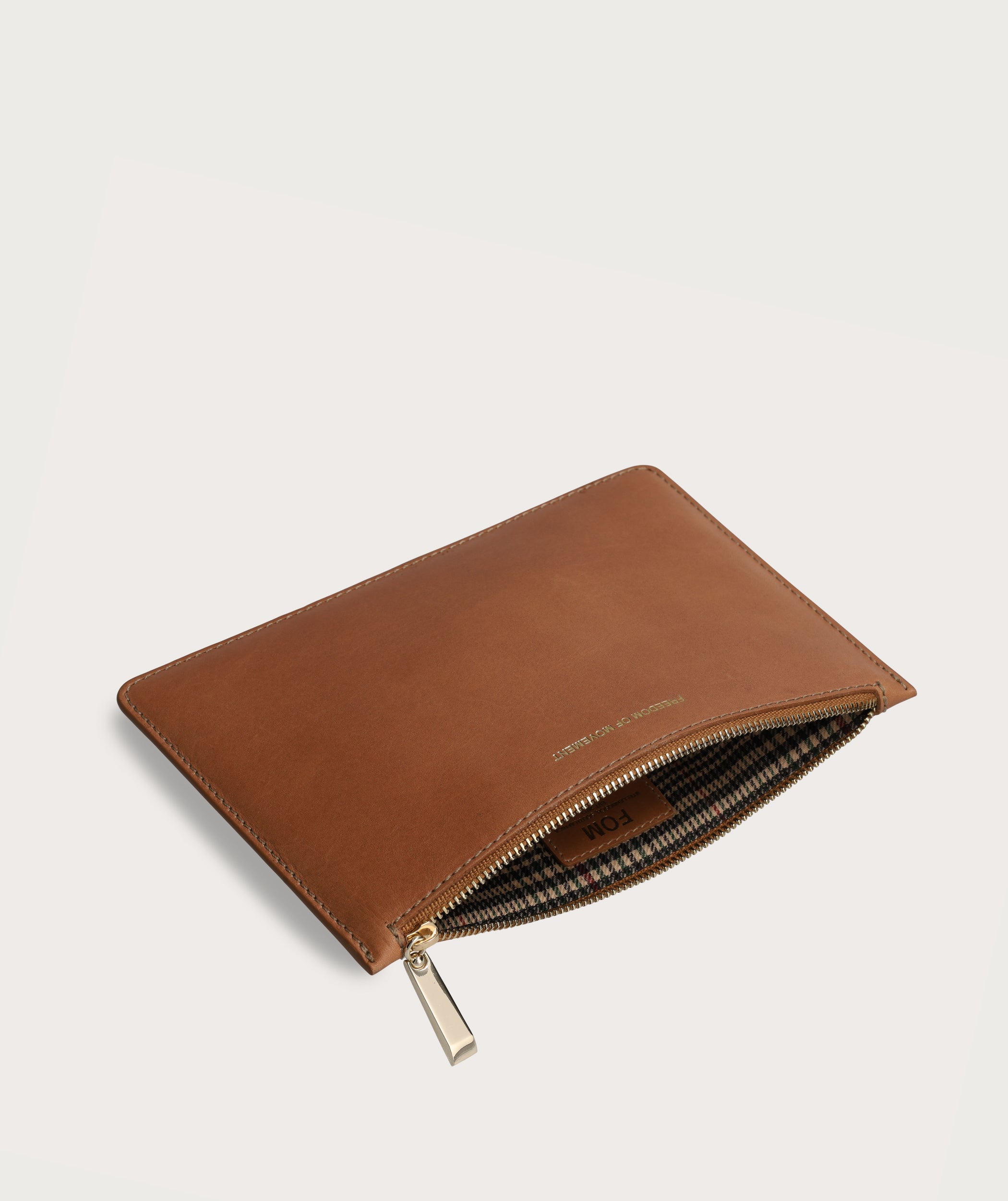 Flat Zip Pouch - Biscuit