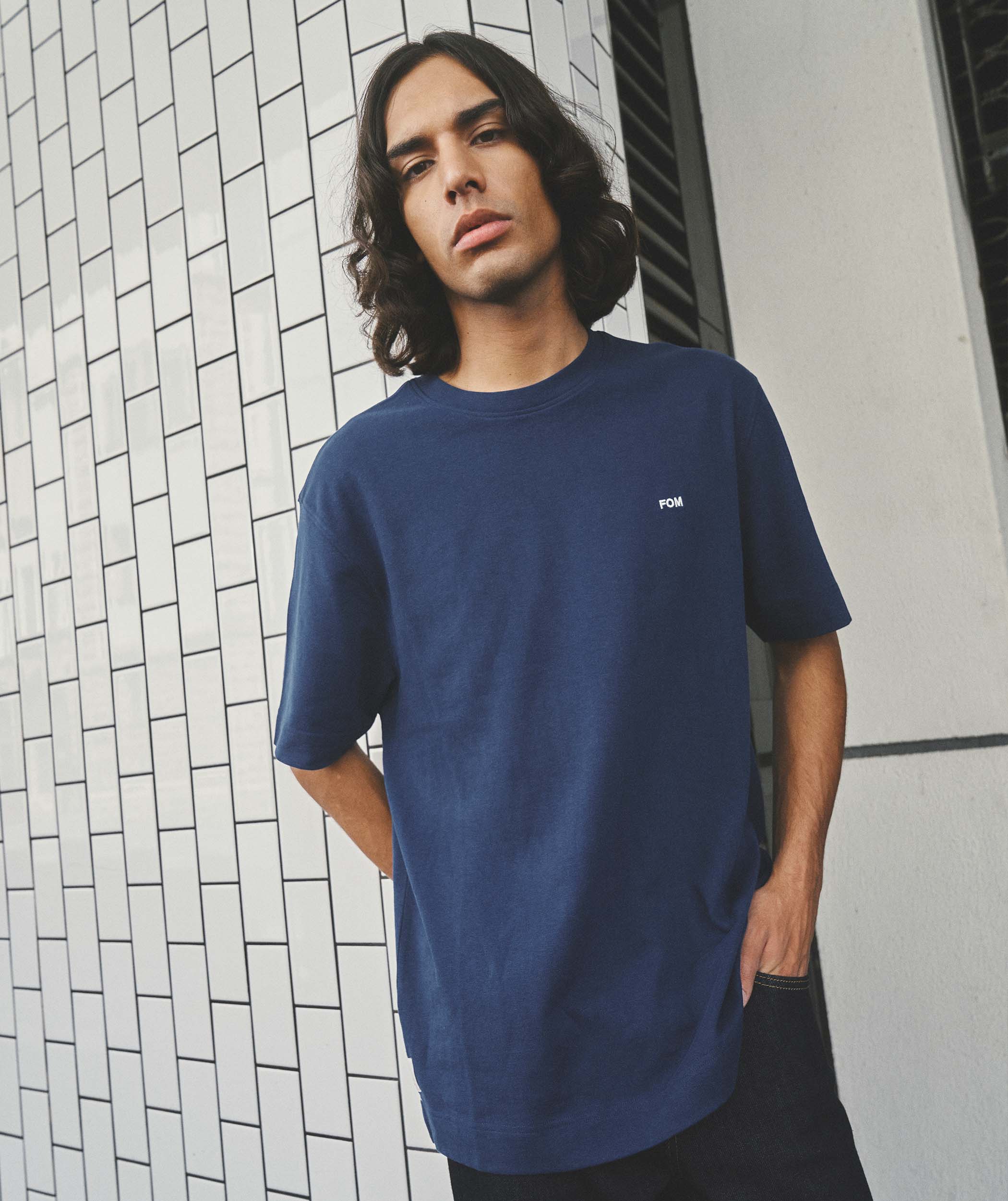 Mens Heavyweight Tee - Deep Blue