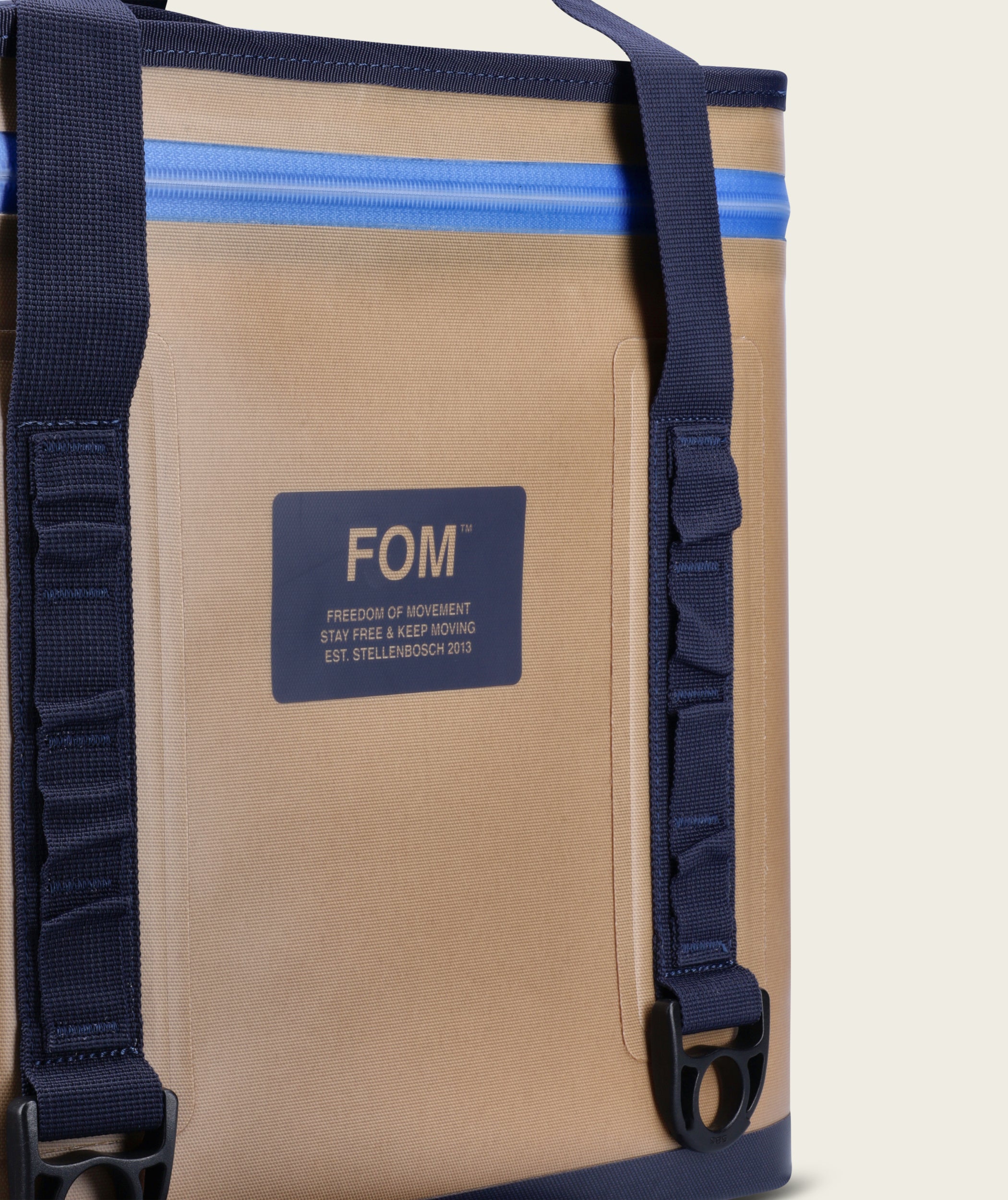 Venture Cooler in Sea Sand, packed and ready