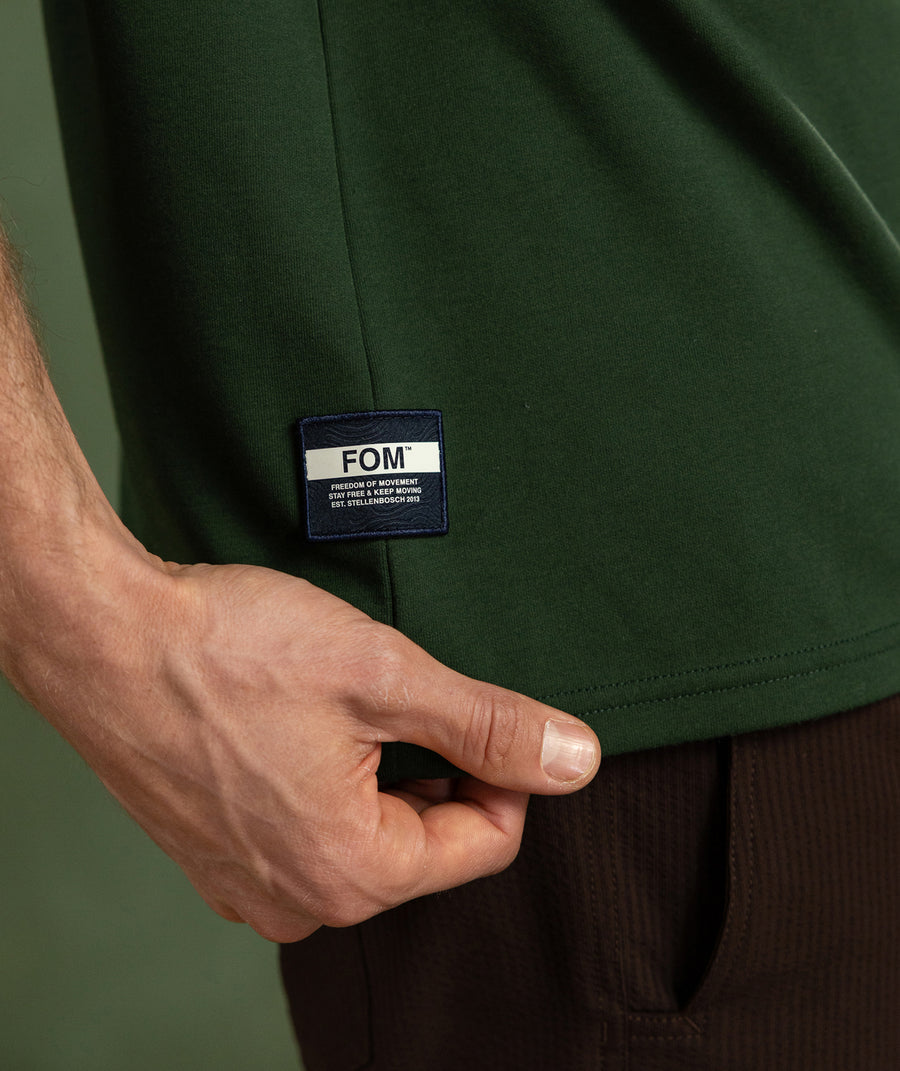 Mens FreeMotion Relaxed Tee - Green