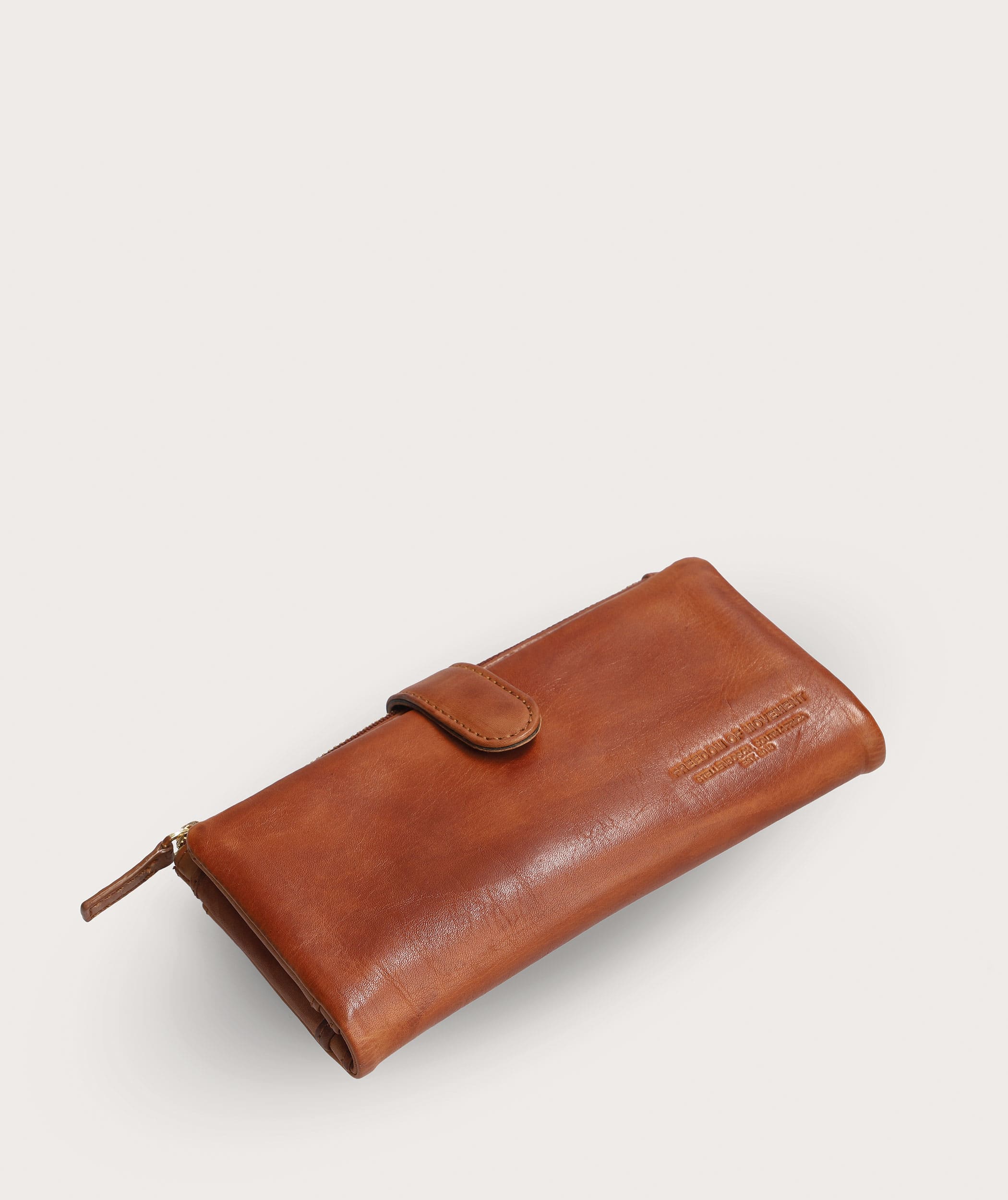 Ladies Clip Wallet - Pecan