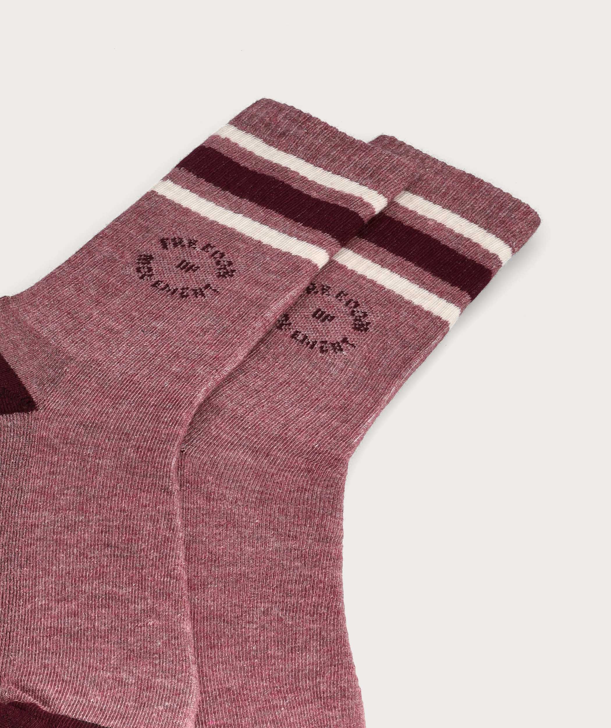 Socks FOM Crew - Plum Melange (Size 4-7)