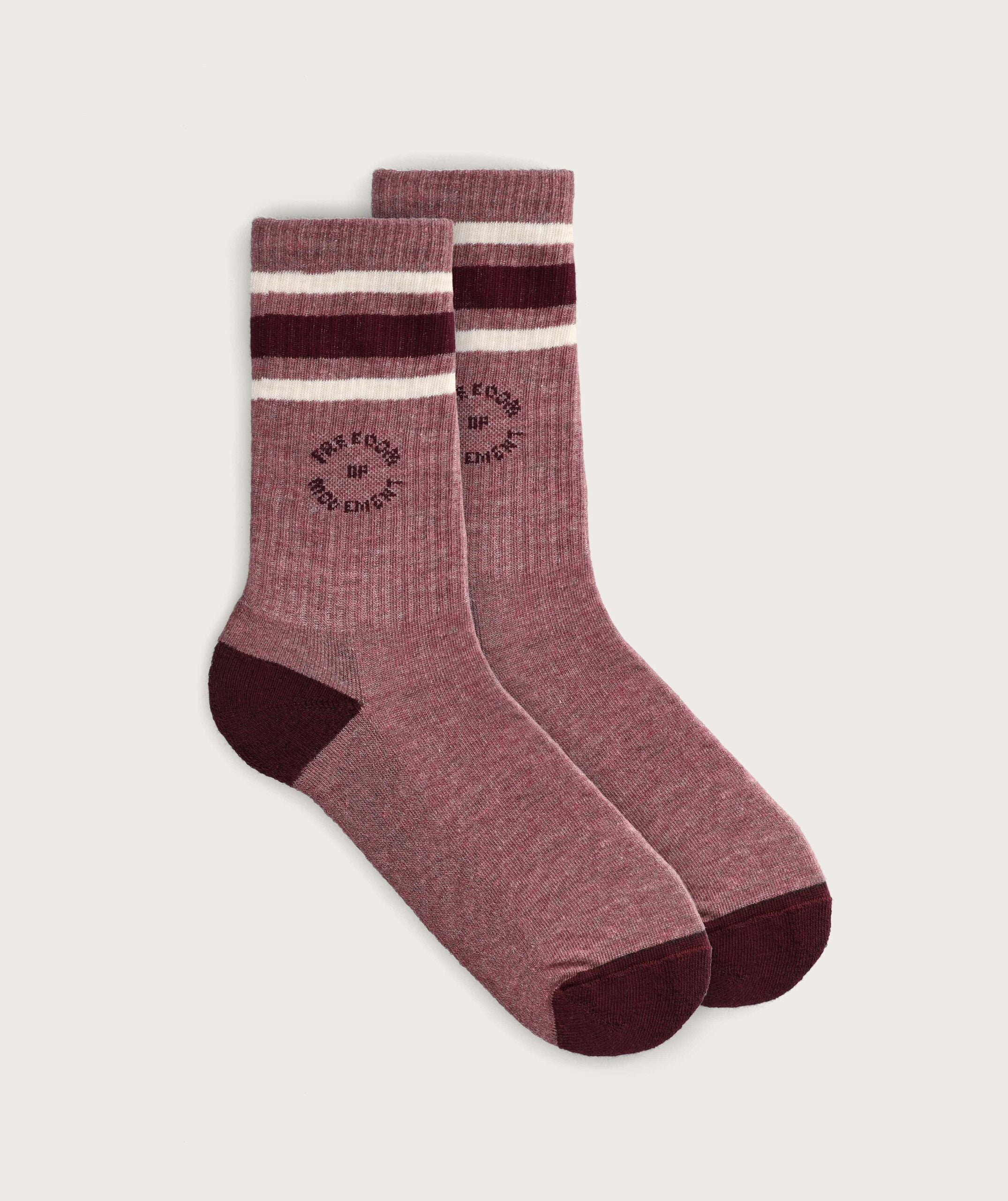 Socks FOM Crew - Plum Melange (Size 4-7)