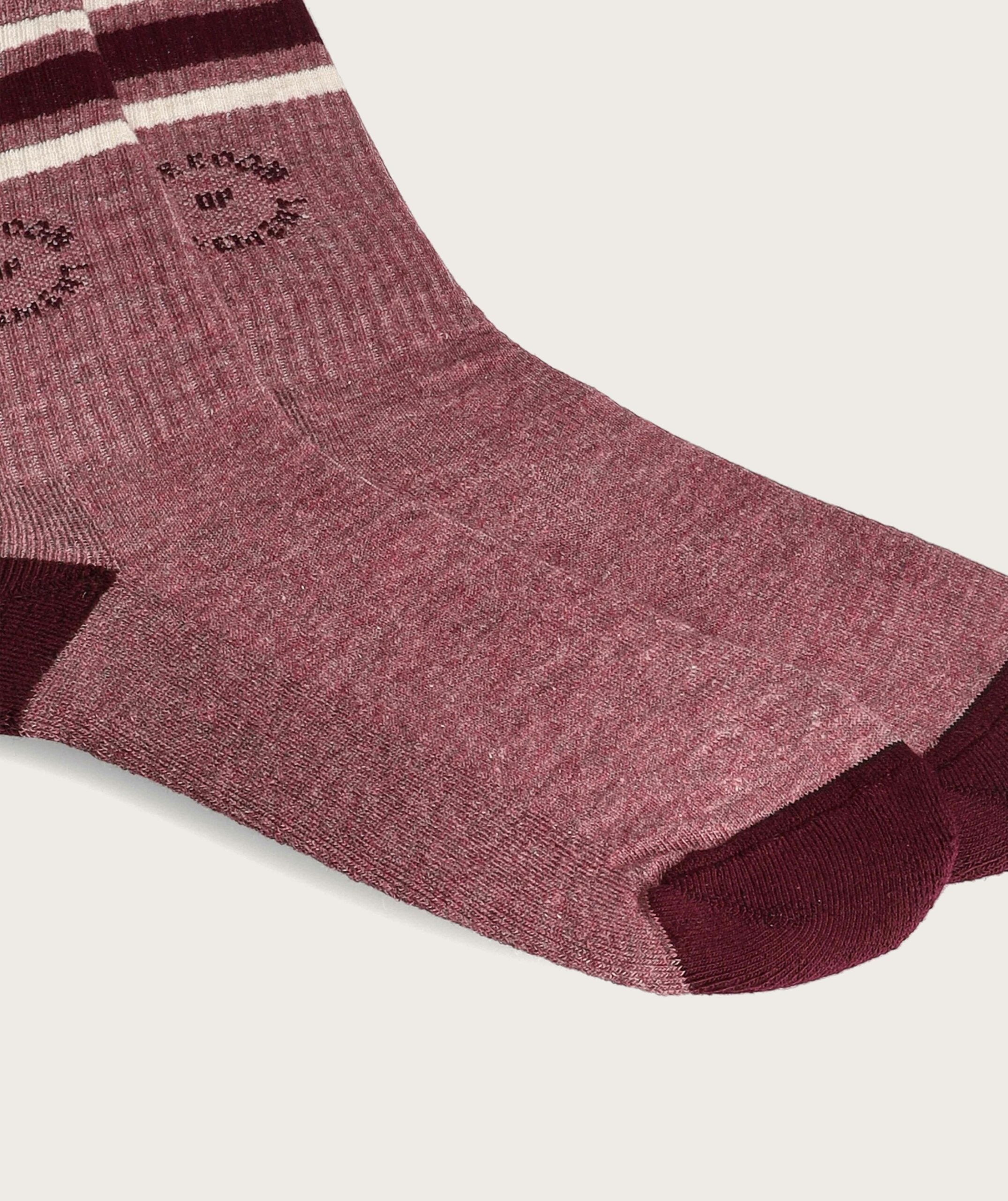 Socks FOM Crew - Plum Melange (Size 4-7)