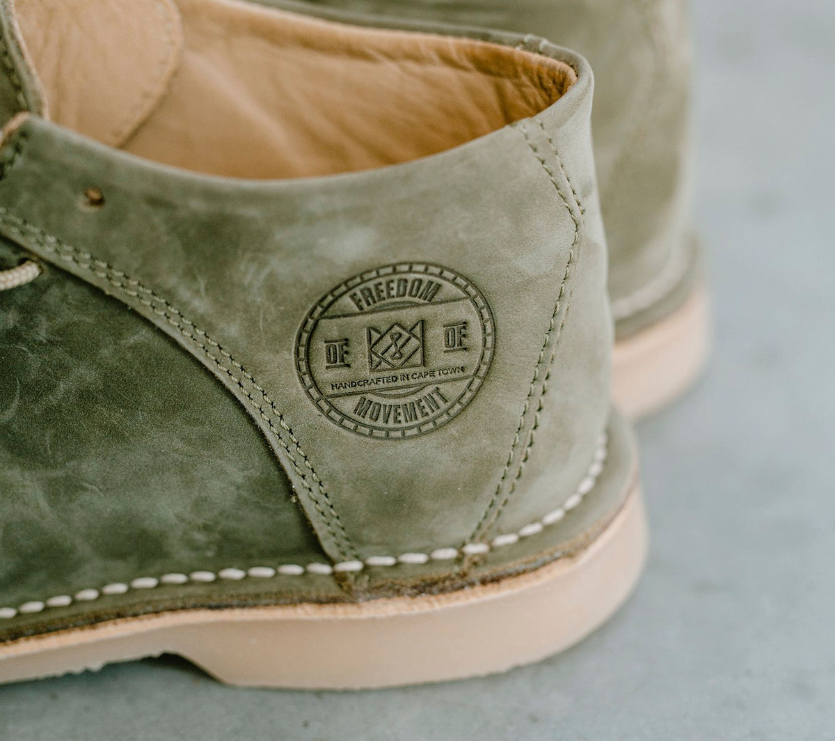 Mens FOM x Kolisi Vellies Standard - Field Green