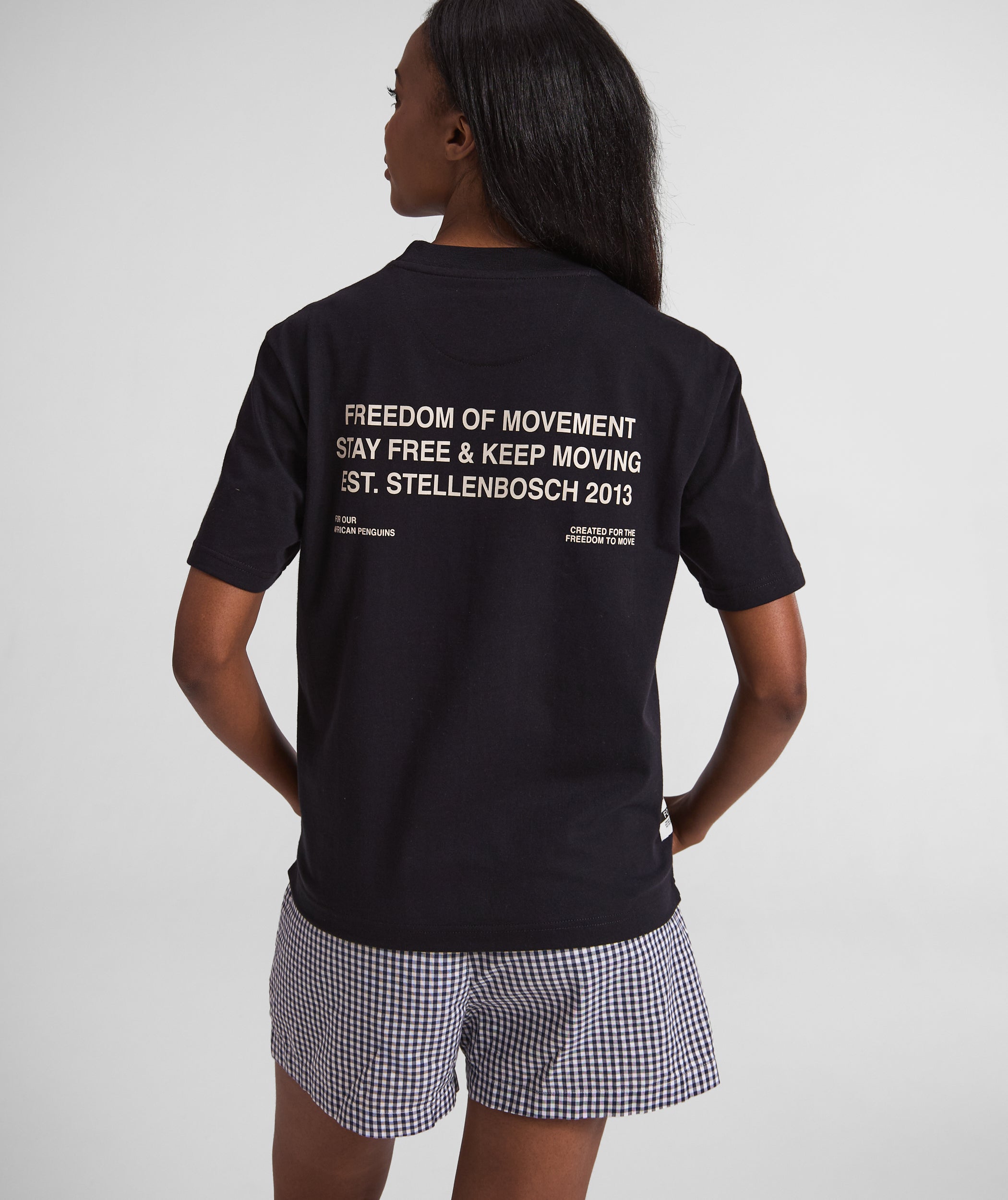 FOM x SANCCOB Ladies Pengpong Graphic Tee - Black
