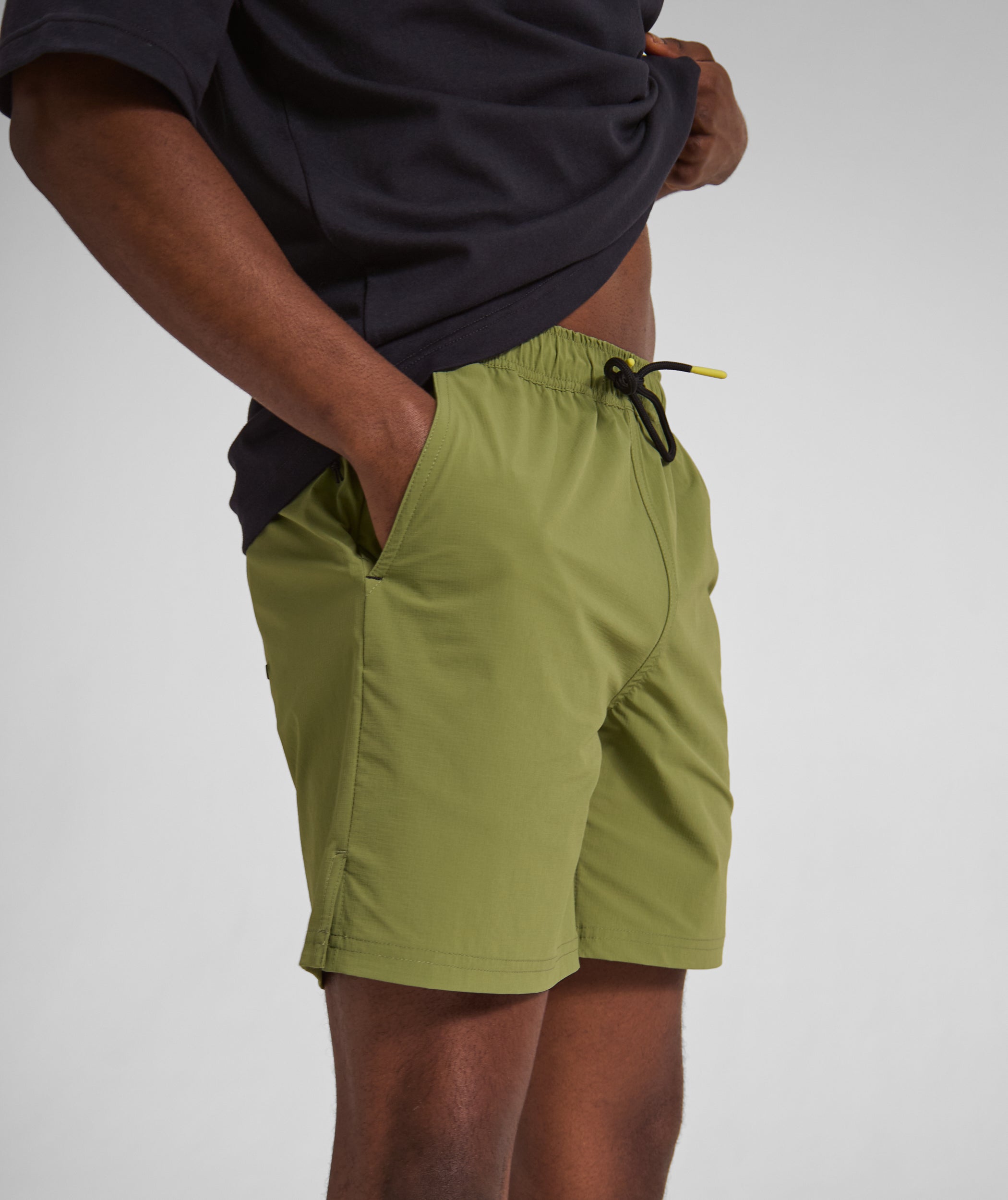 Mens FreeMotion Micro Ripstop Shorts - Green