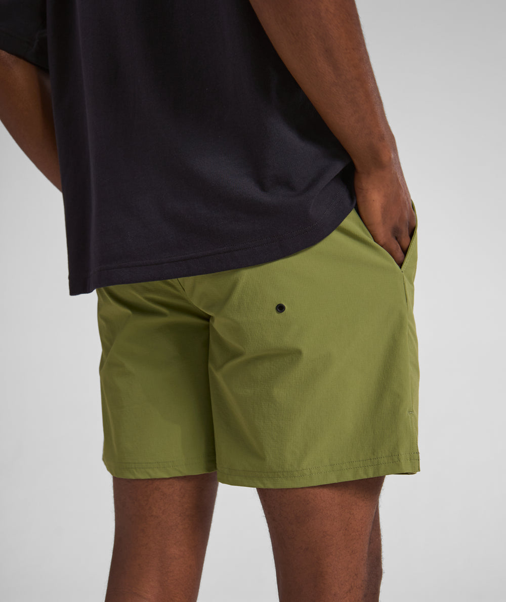 Mens FreeMotion Micro Ripstop Shorts - Green