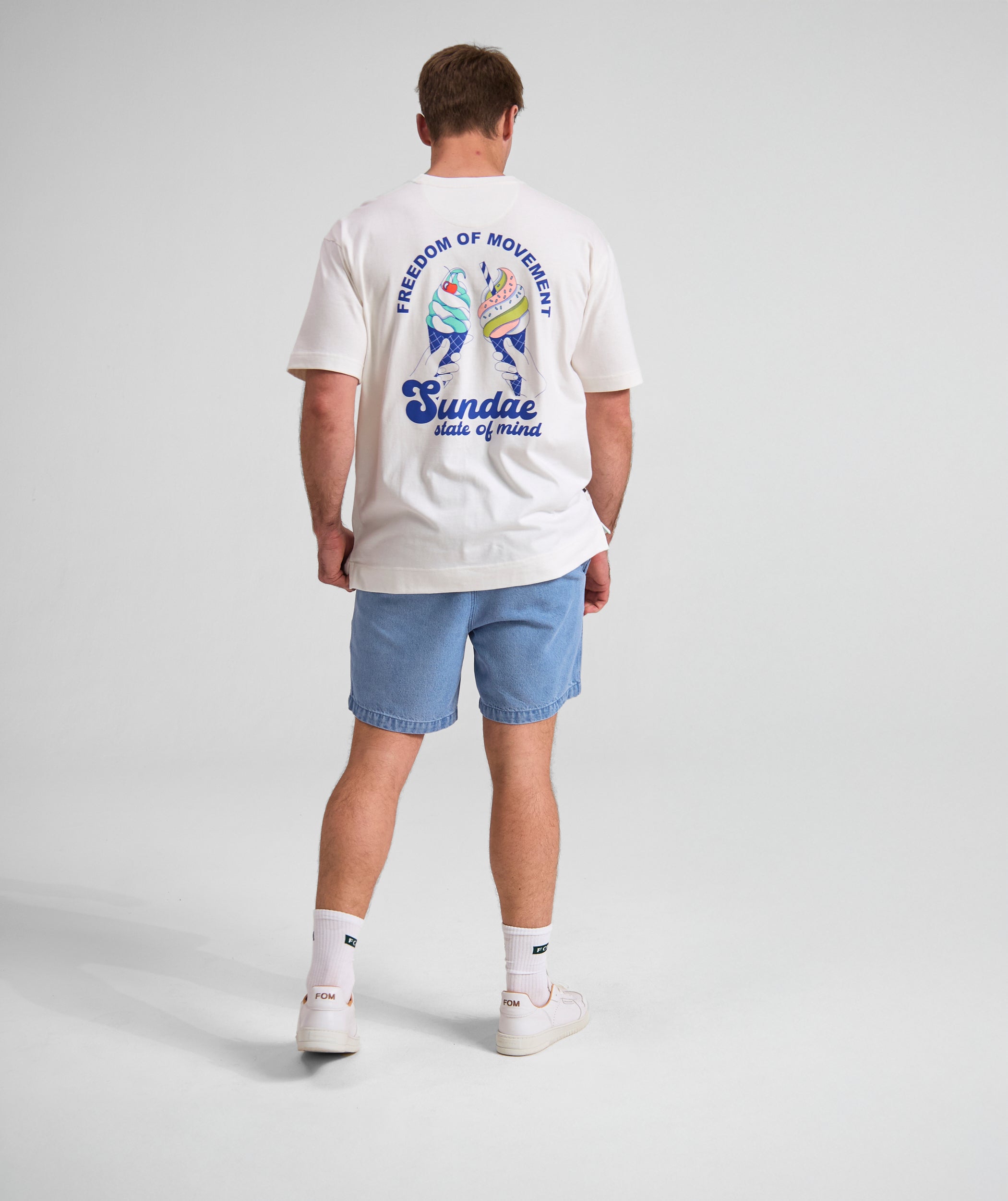 Mens Ice Cream Graphic Tee - Ivory