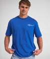 Mens Shy Shark Graphic Tee - Cobalt