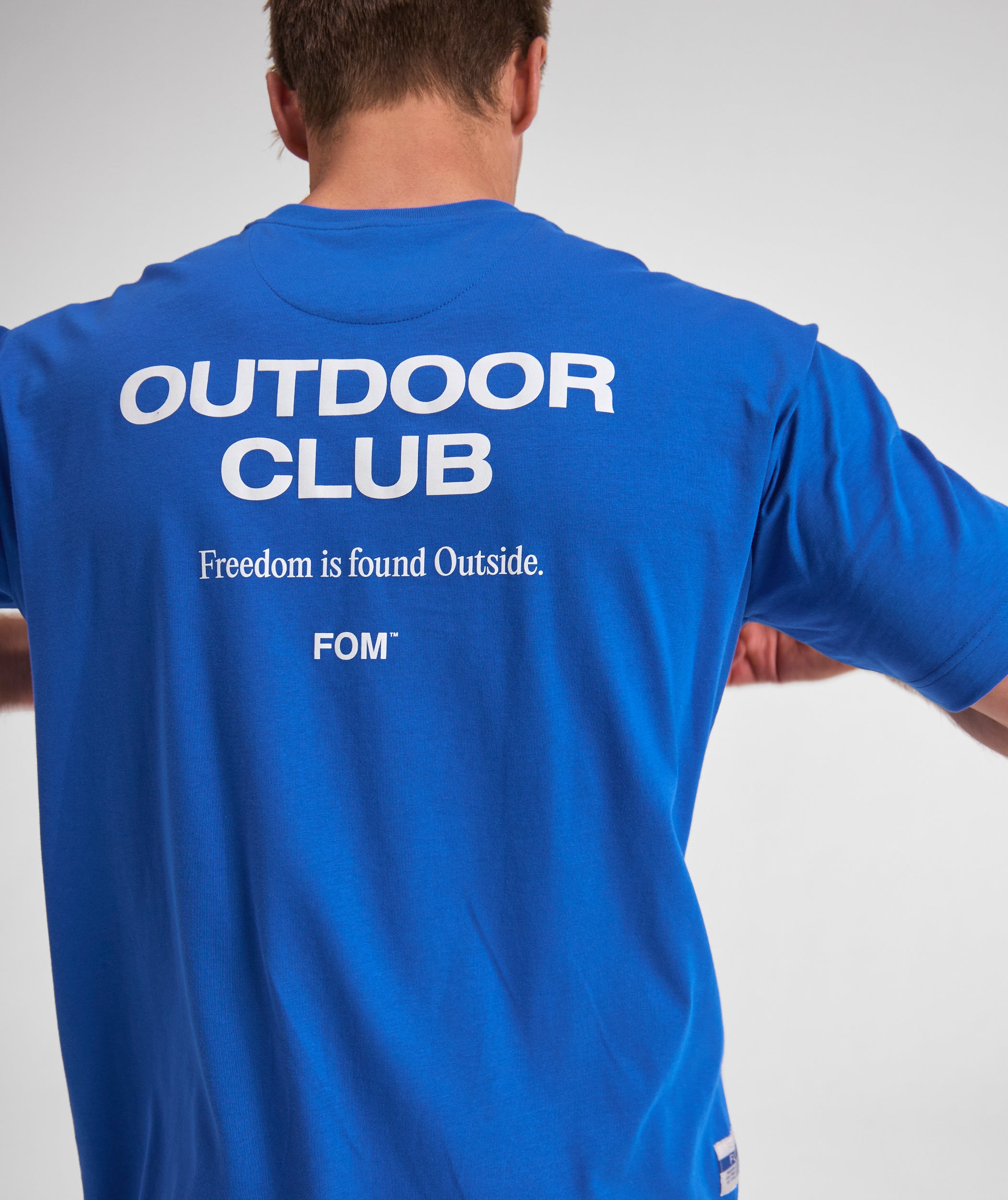 Mens Shy Shark Graphic Tee - Cobalt