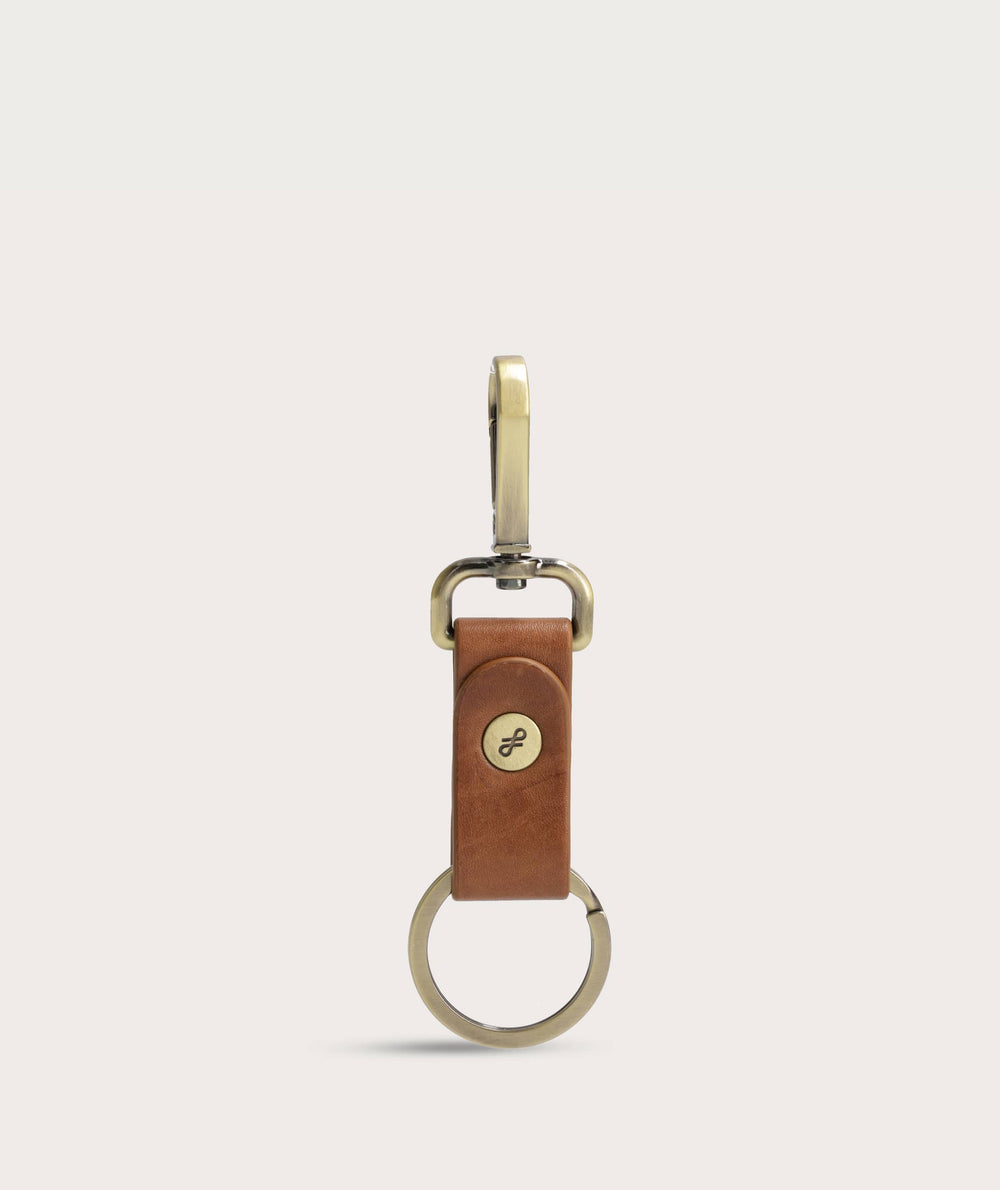 FOM Keyring Rivet - Brown
