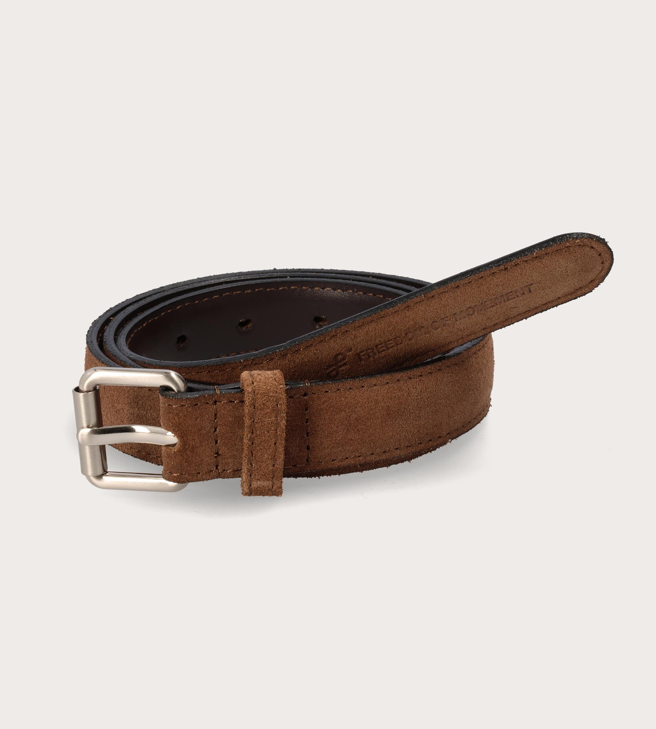 Ladies Belt  - Stone Suede