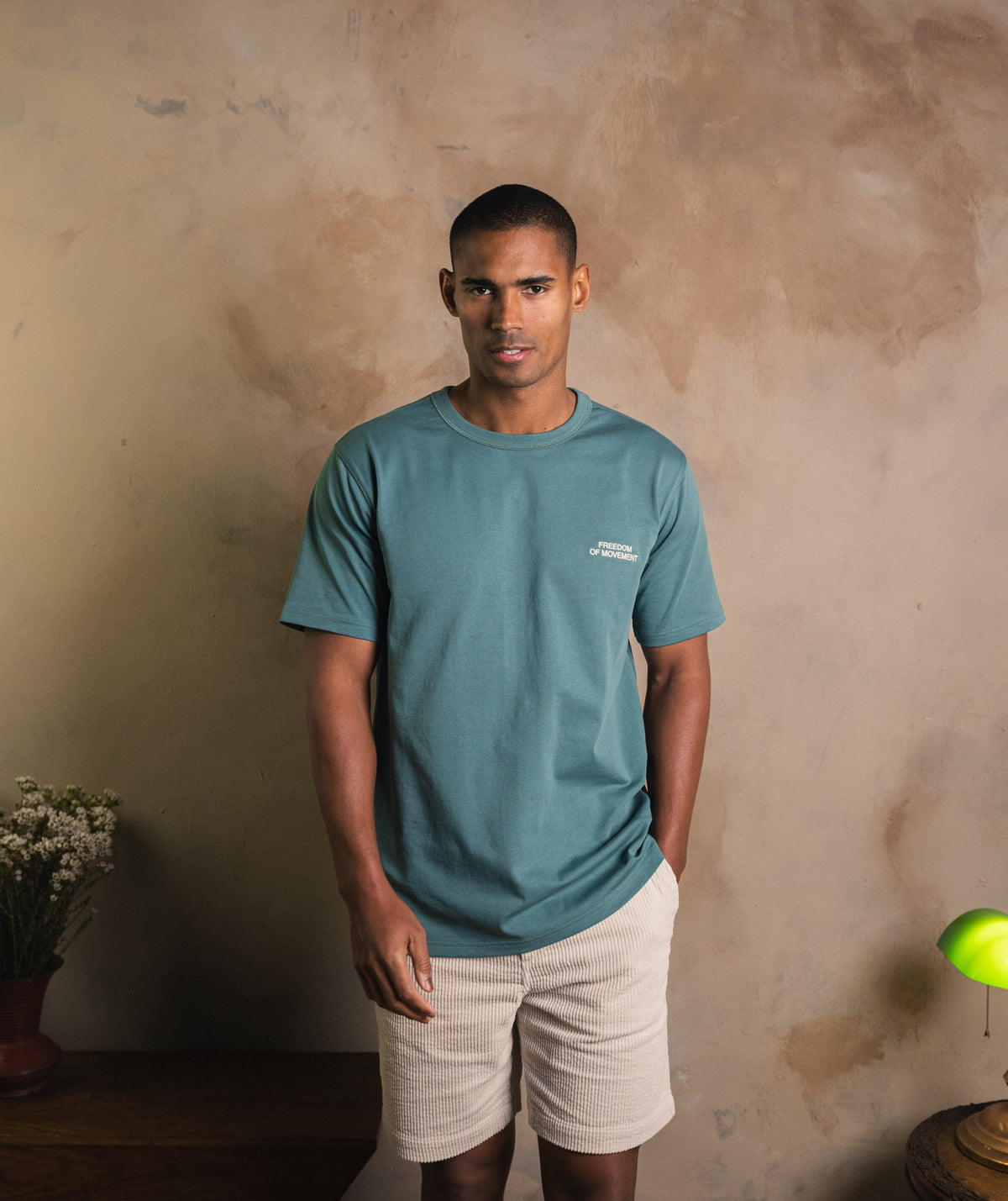 Mens Regular Cotton Tee - Dark Green