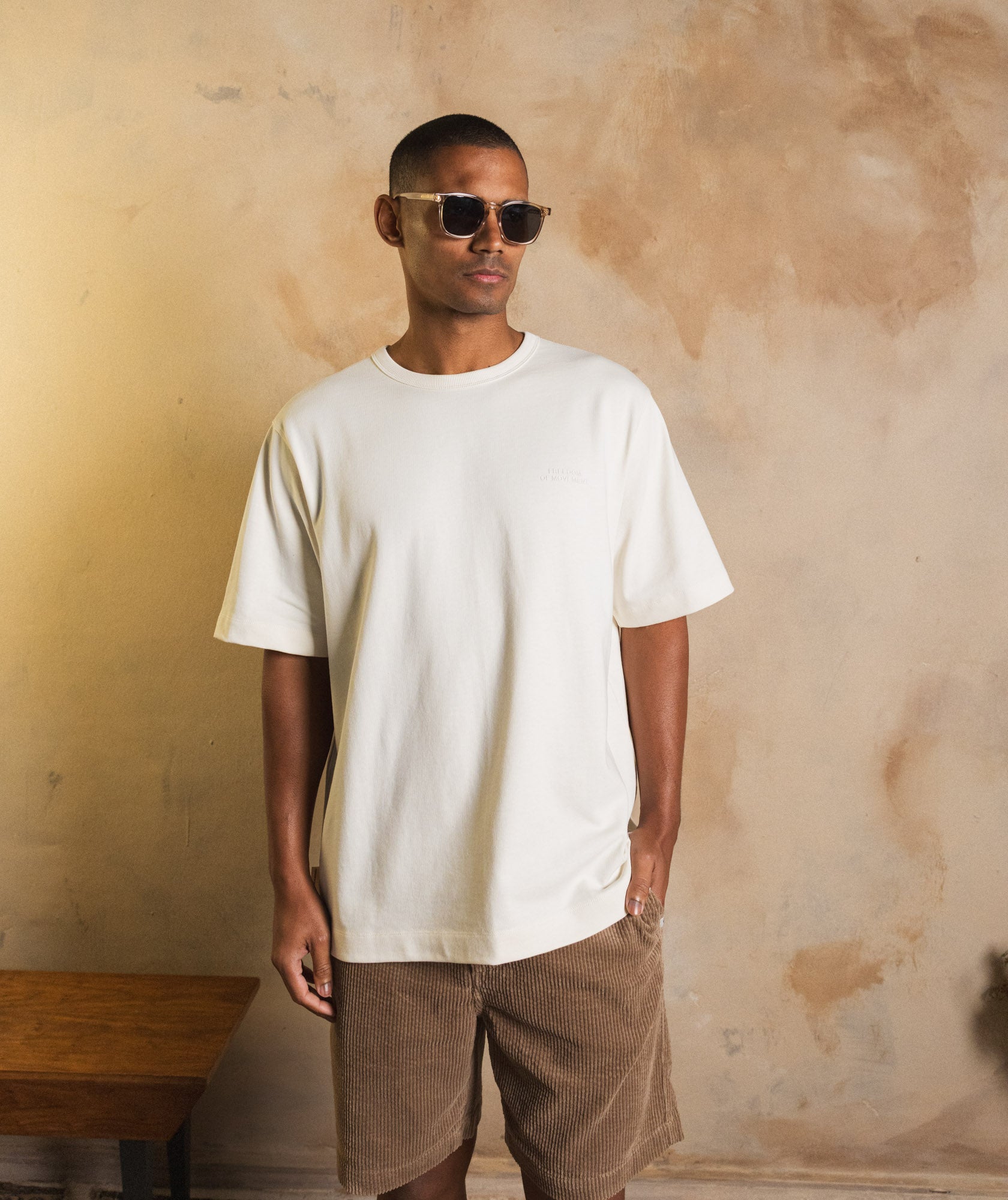 Mens Heavyweight Tee - Ivory