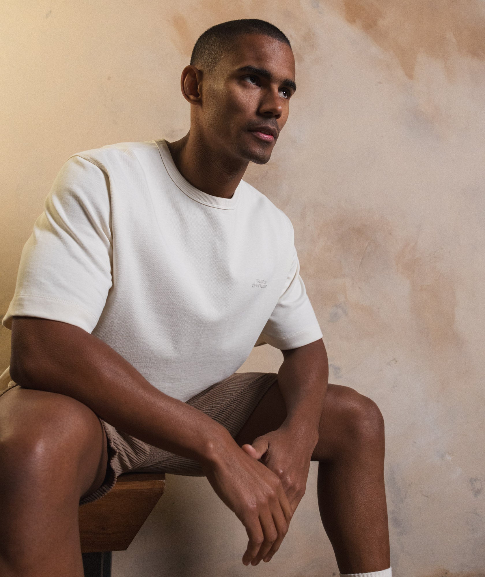 Mens Heavyweight Tee - Ivory