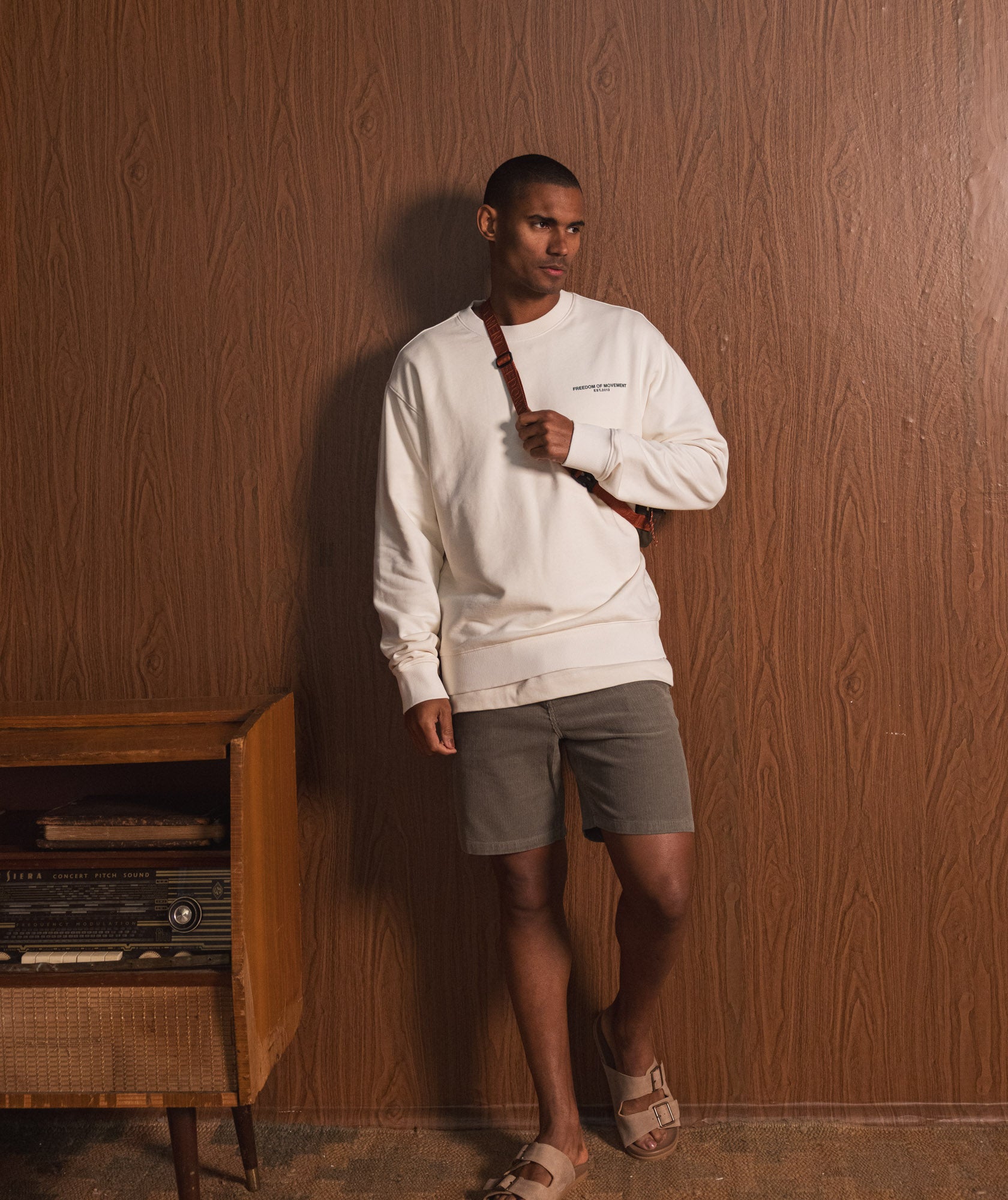 Mens Regular Fit Corduroy Shorts - Sage