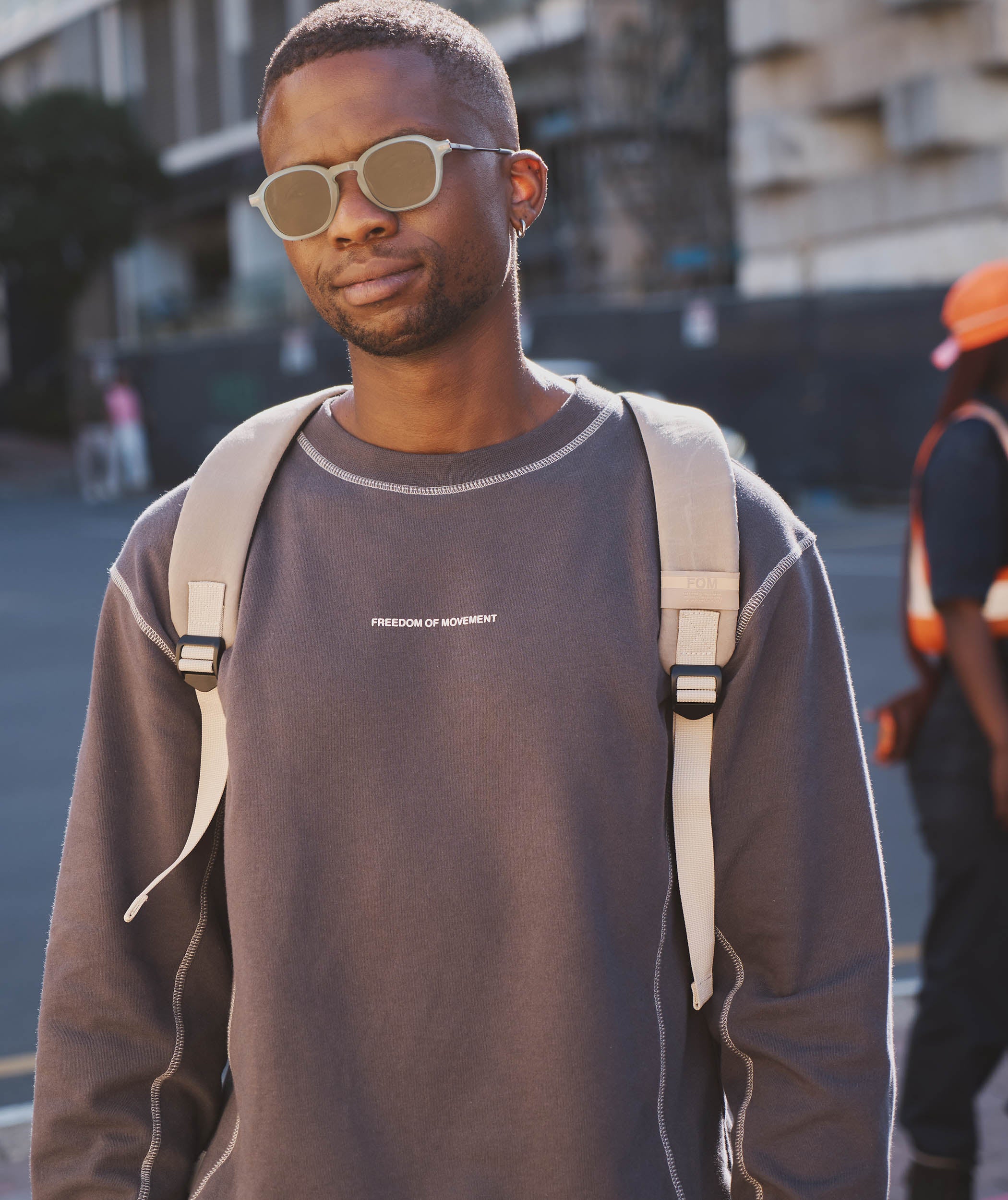 Mens Crew Neck Sweatshirt - Charcoal