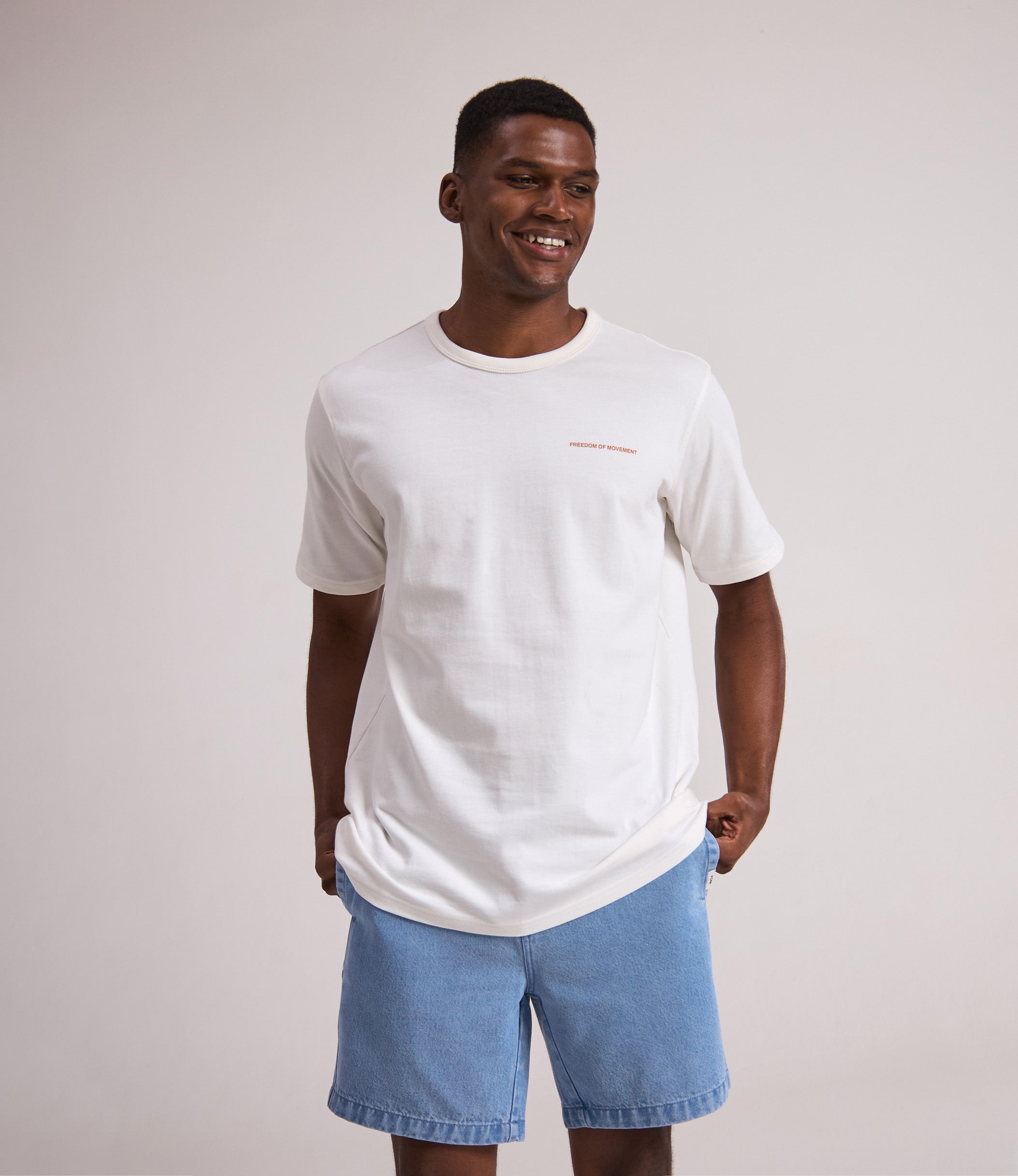 Mens Regular Fit Tee - Ivory