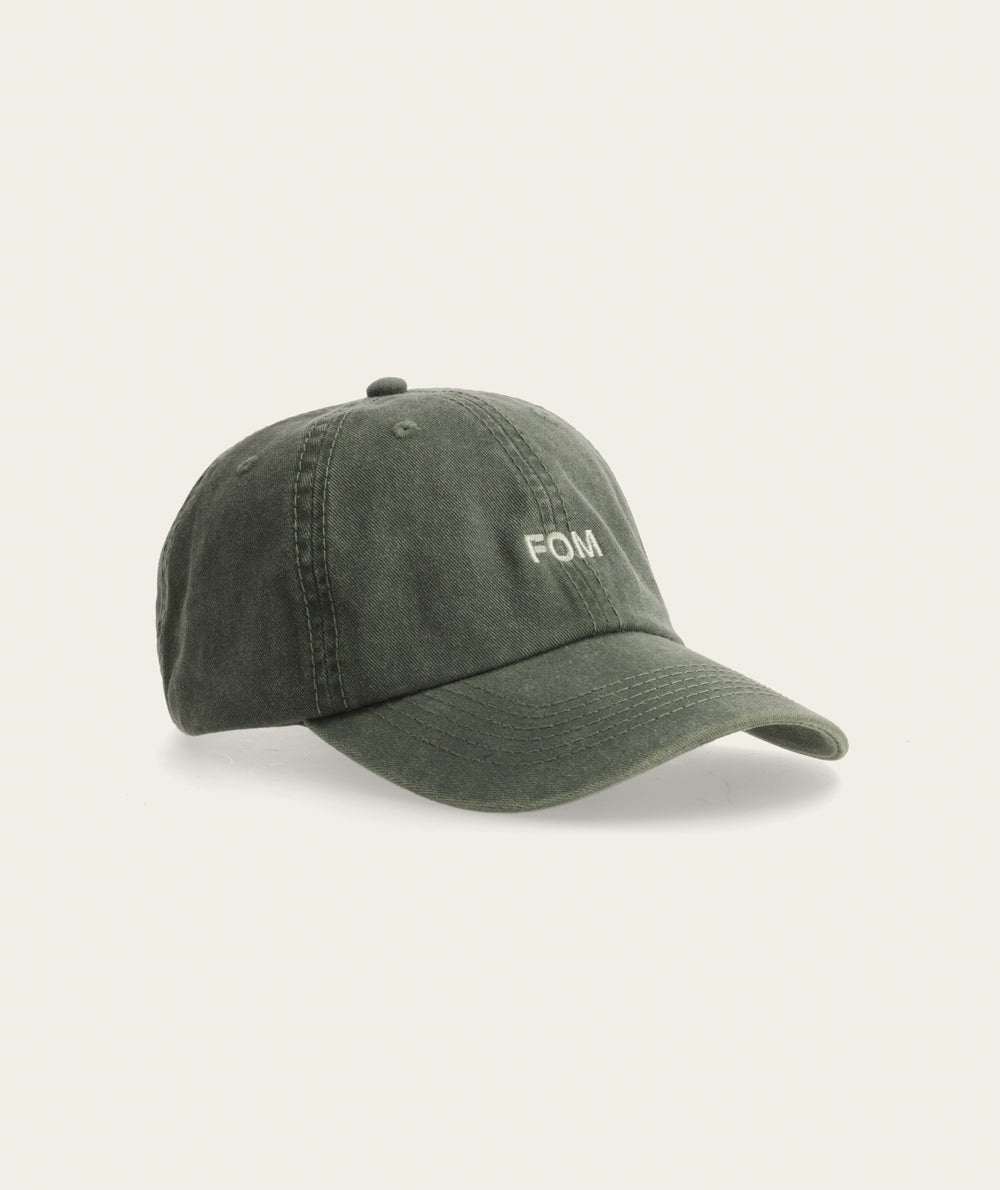 FOM Dad Cap - Washed Olive/ Olive