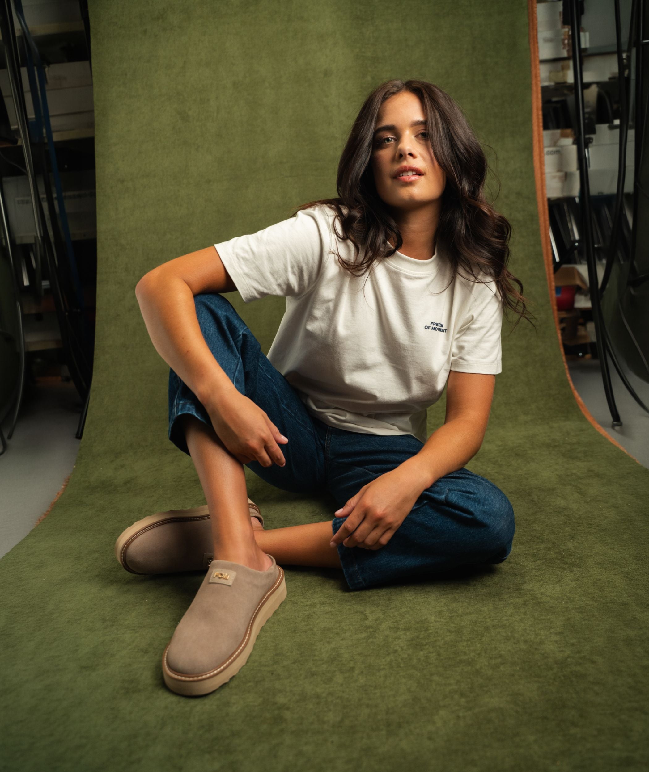 Ladies Kruger Graphic Tee - White