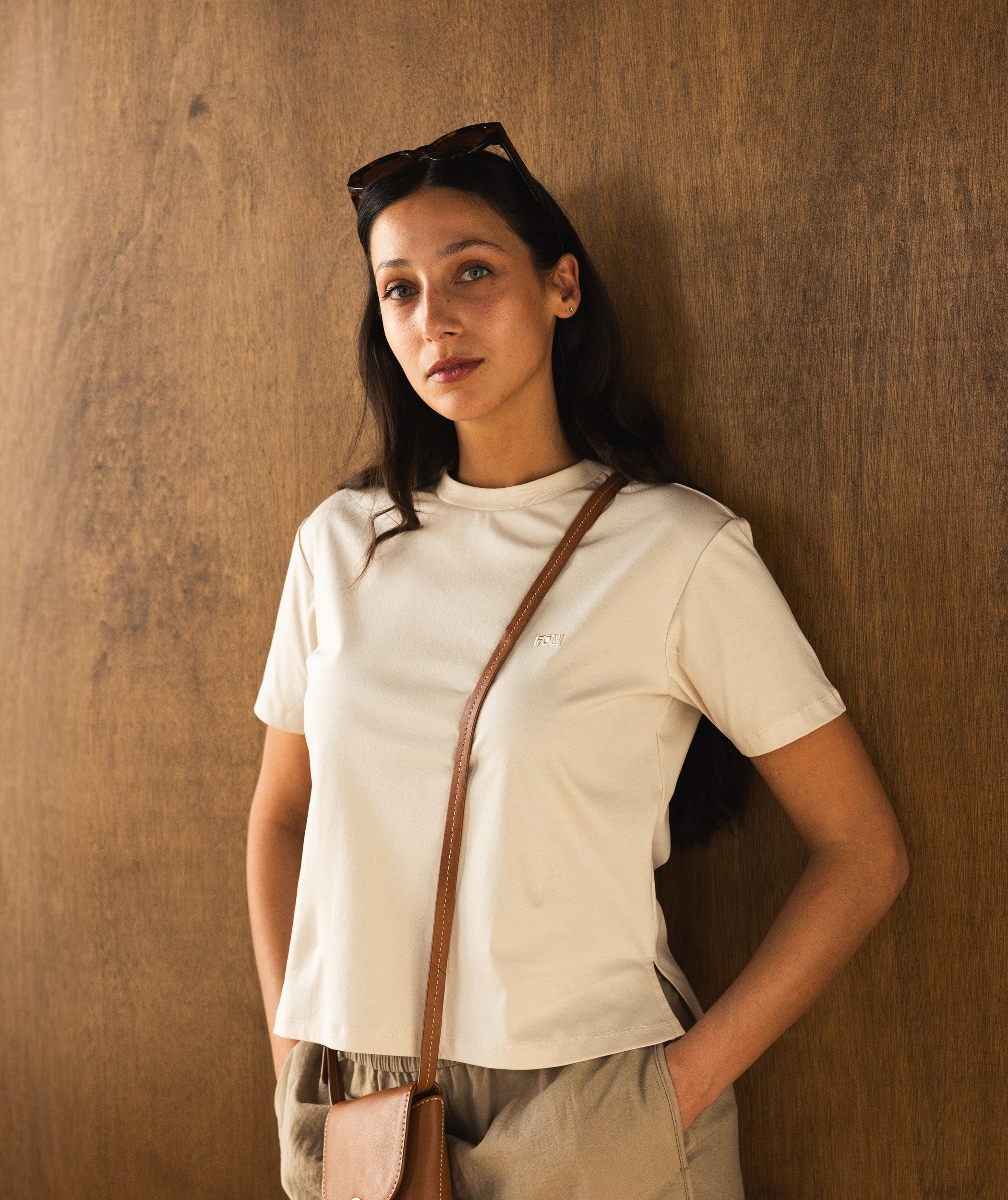 Ladies FreeMotion Tee - Stone