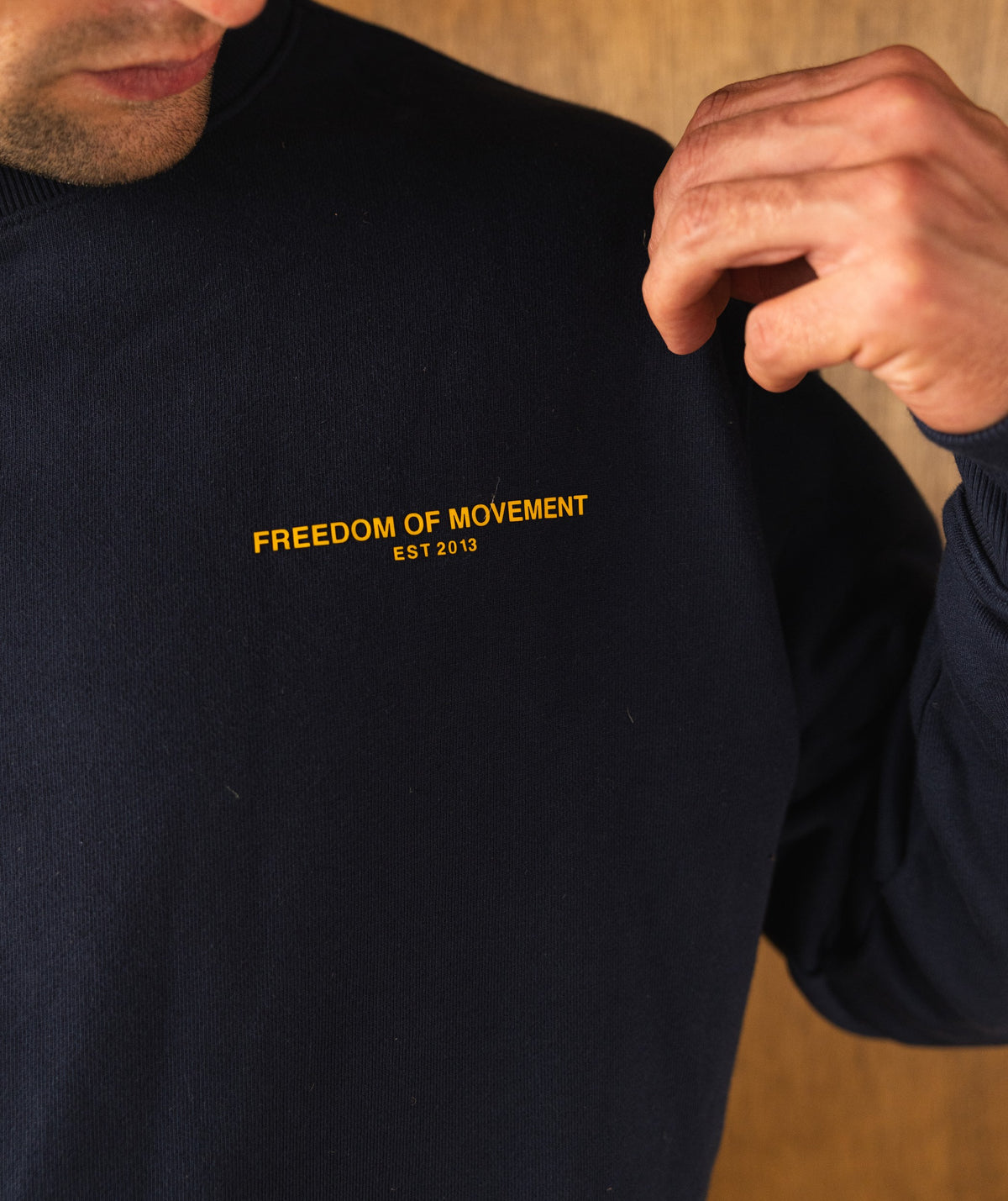 Mens Relaxed Crew Neck Sweat - Navy