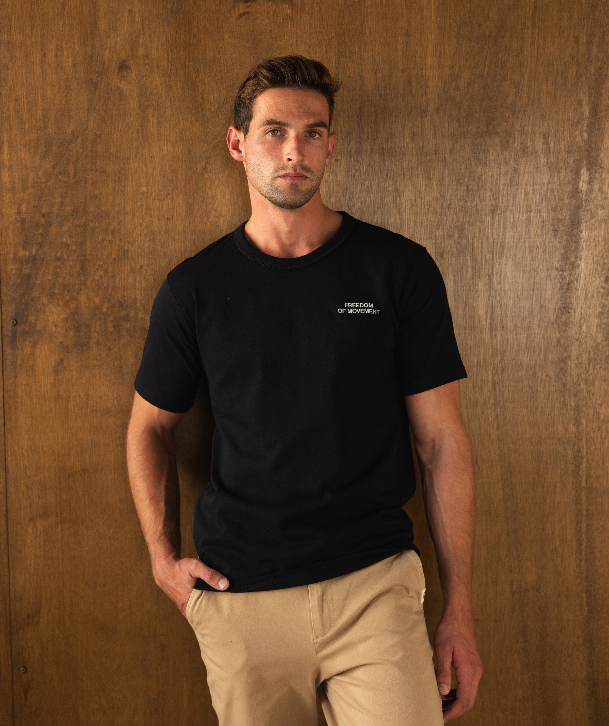 Mens Regular Cotton Tee - Black