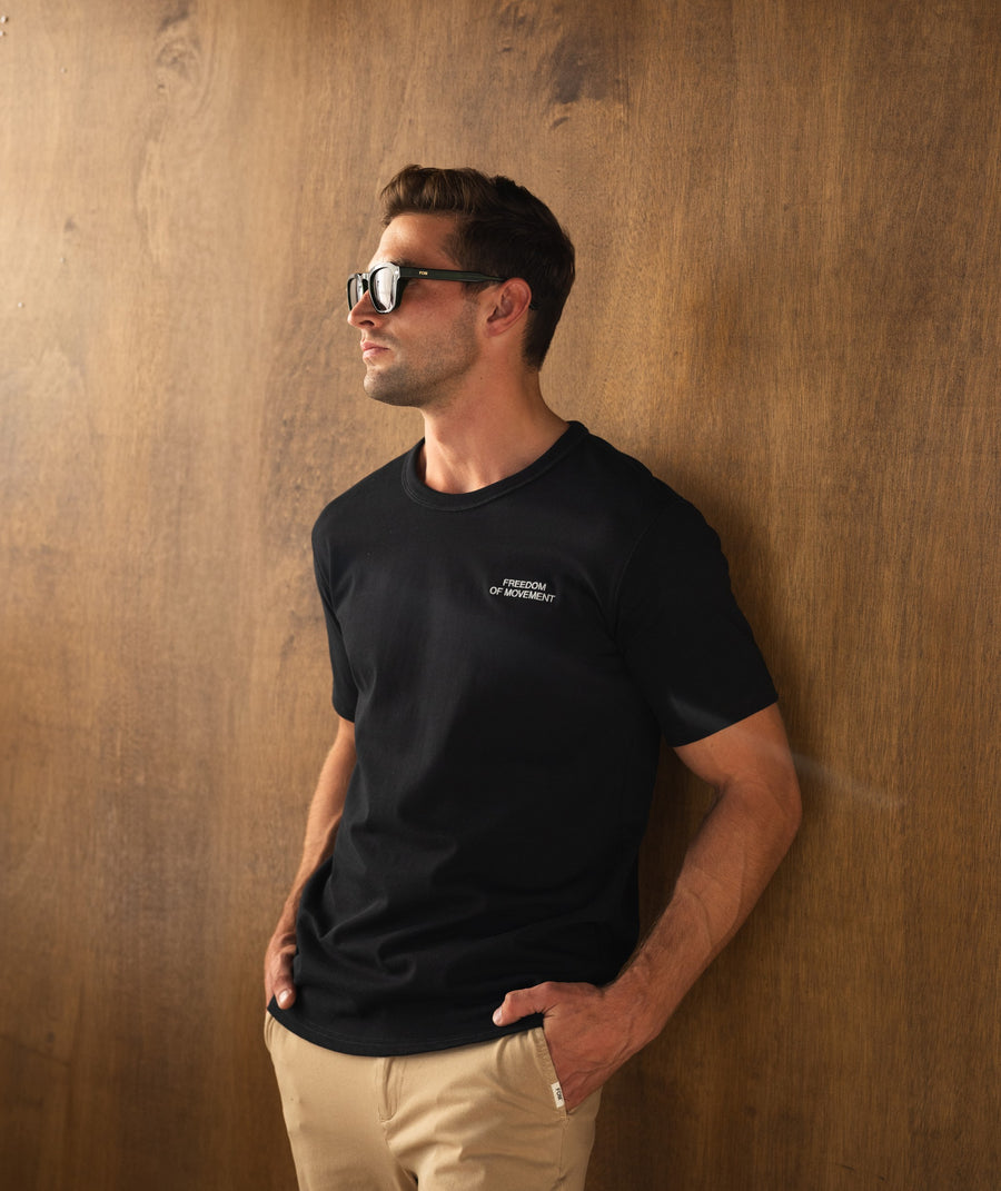 Mens Regular Cotton Tee - Black