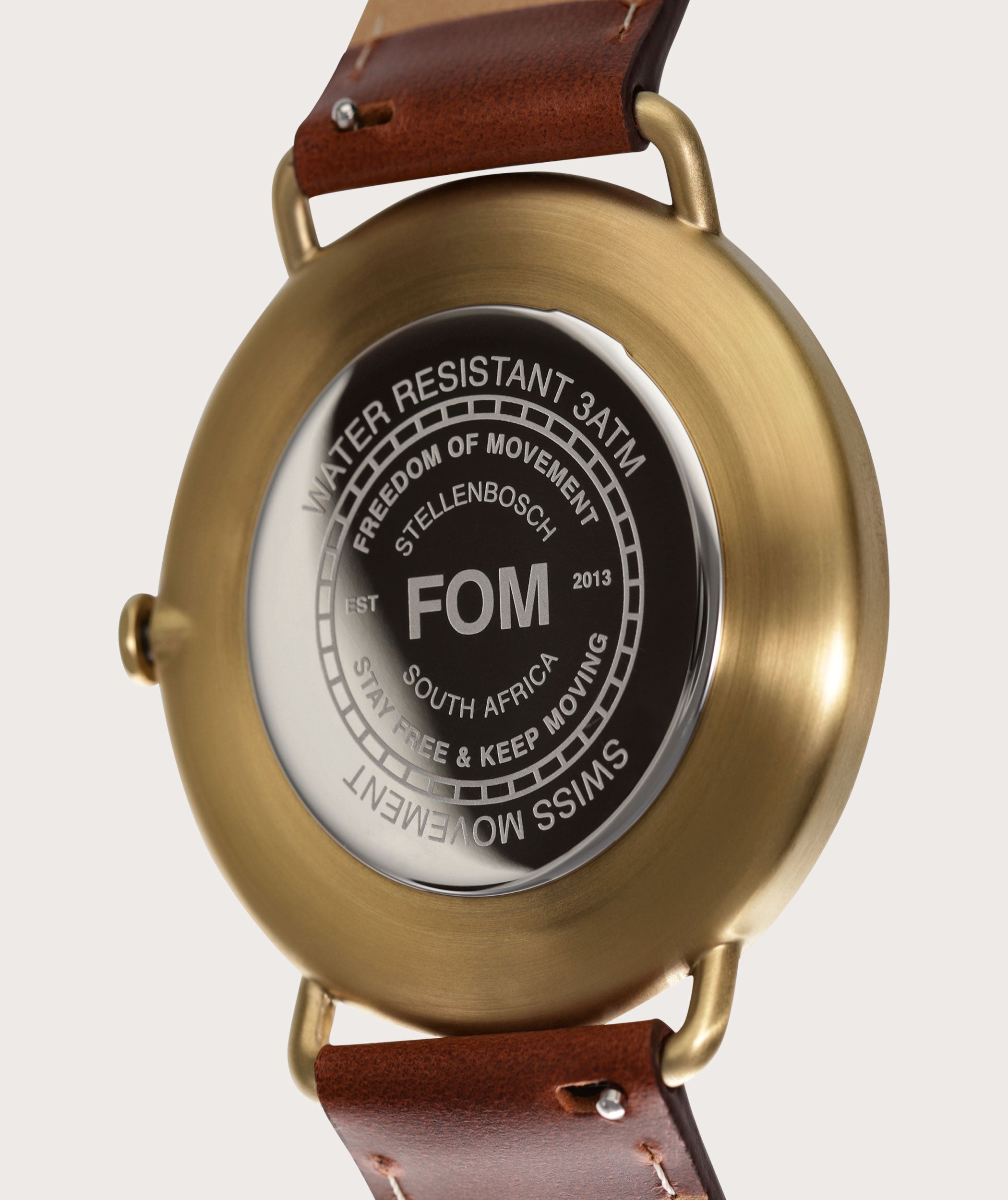 Pilot Navy/ Brushed Gold - Tobacco (42mm)