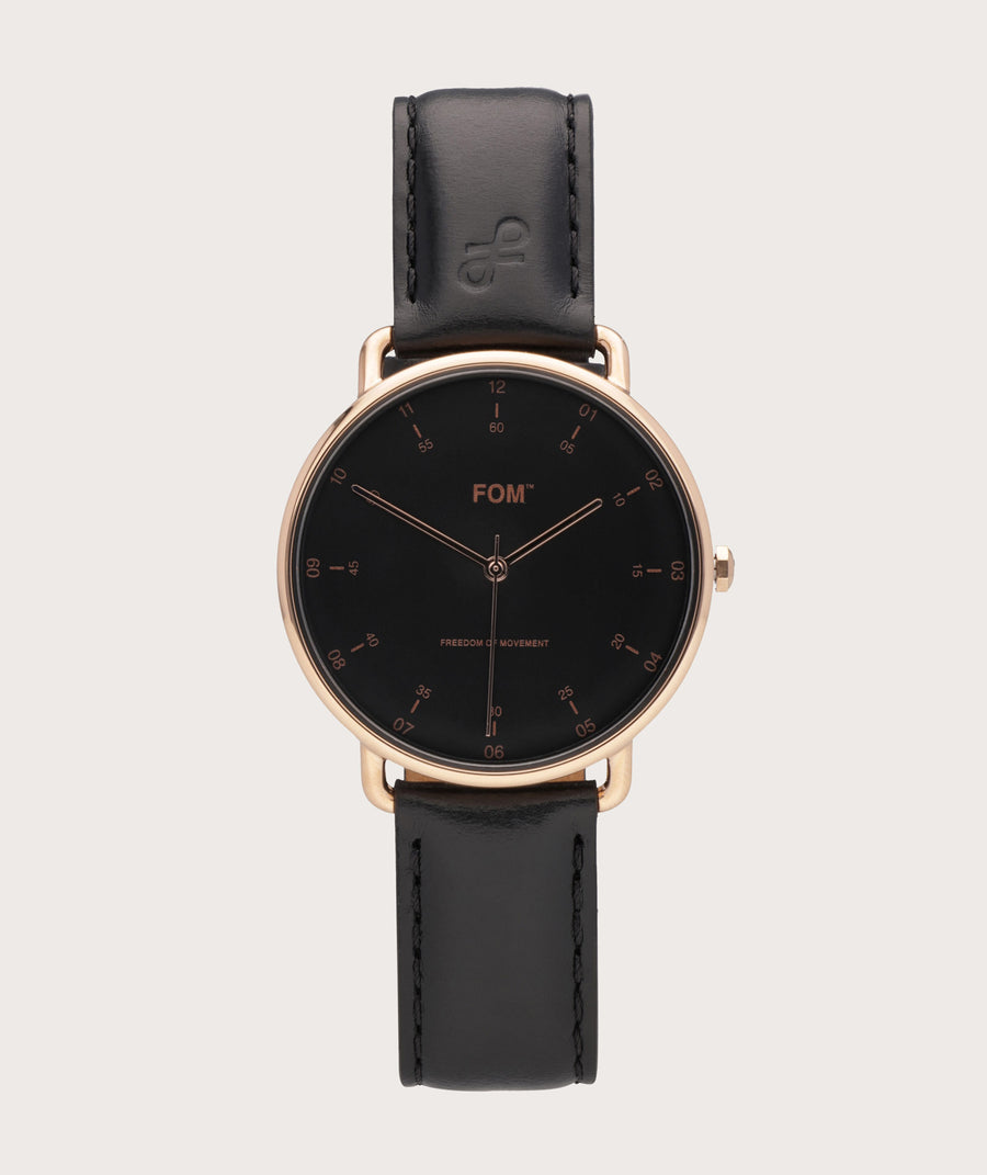Balboa Black/ Rose Gold - Black