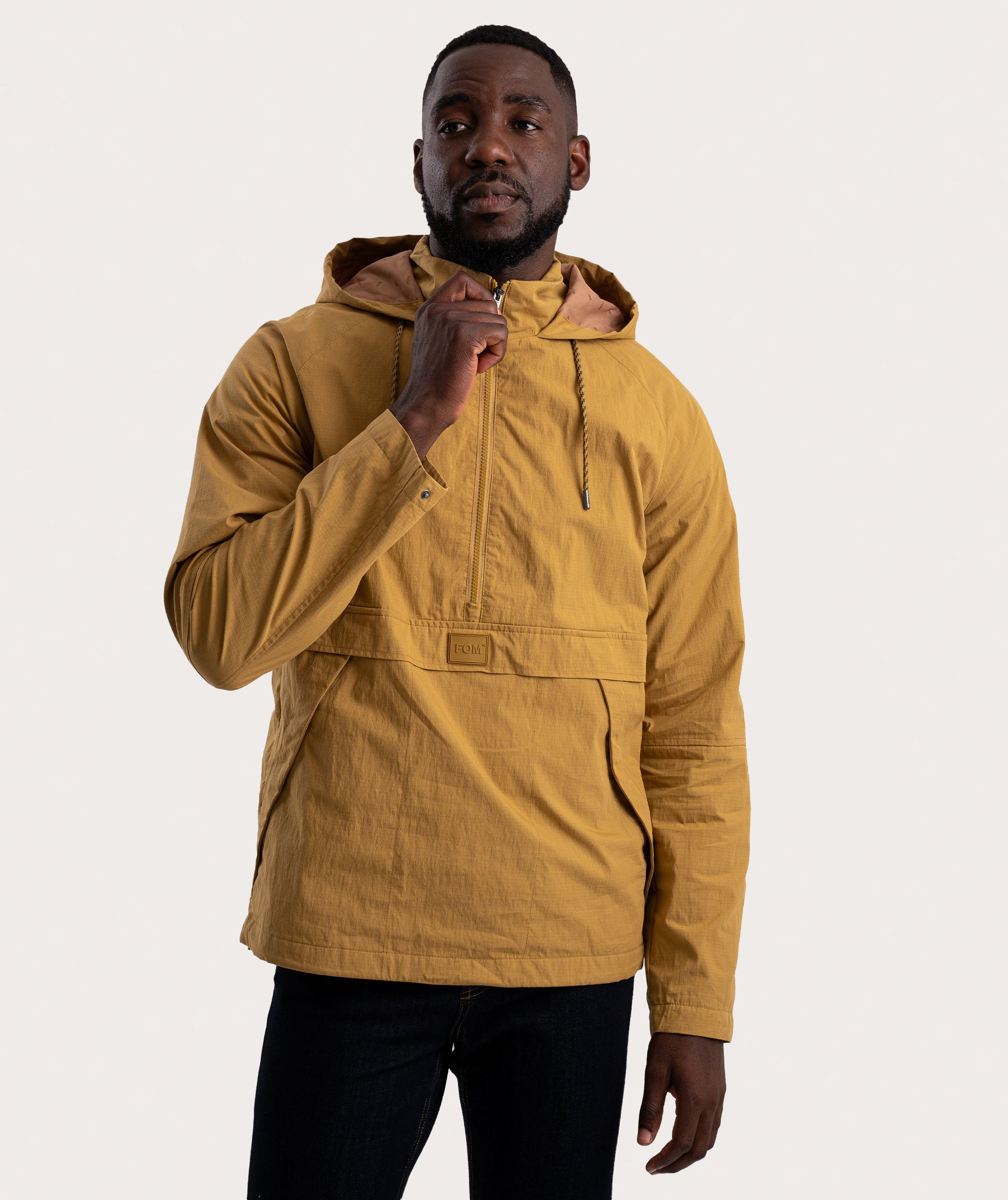 Mens Anorak - Mustard