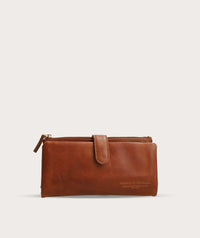 Ladies Clip Wallet - Pecan