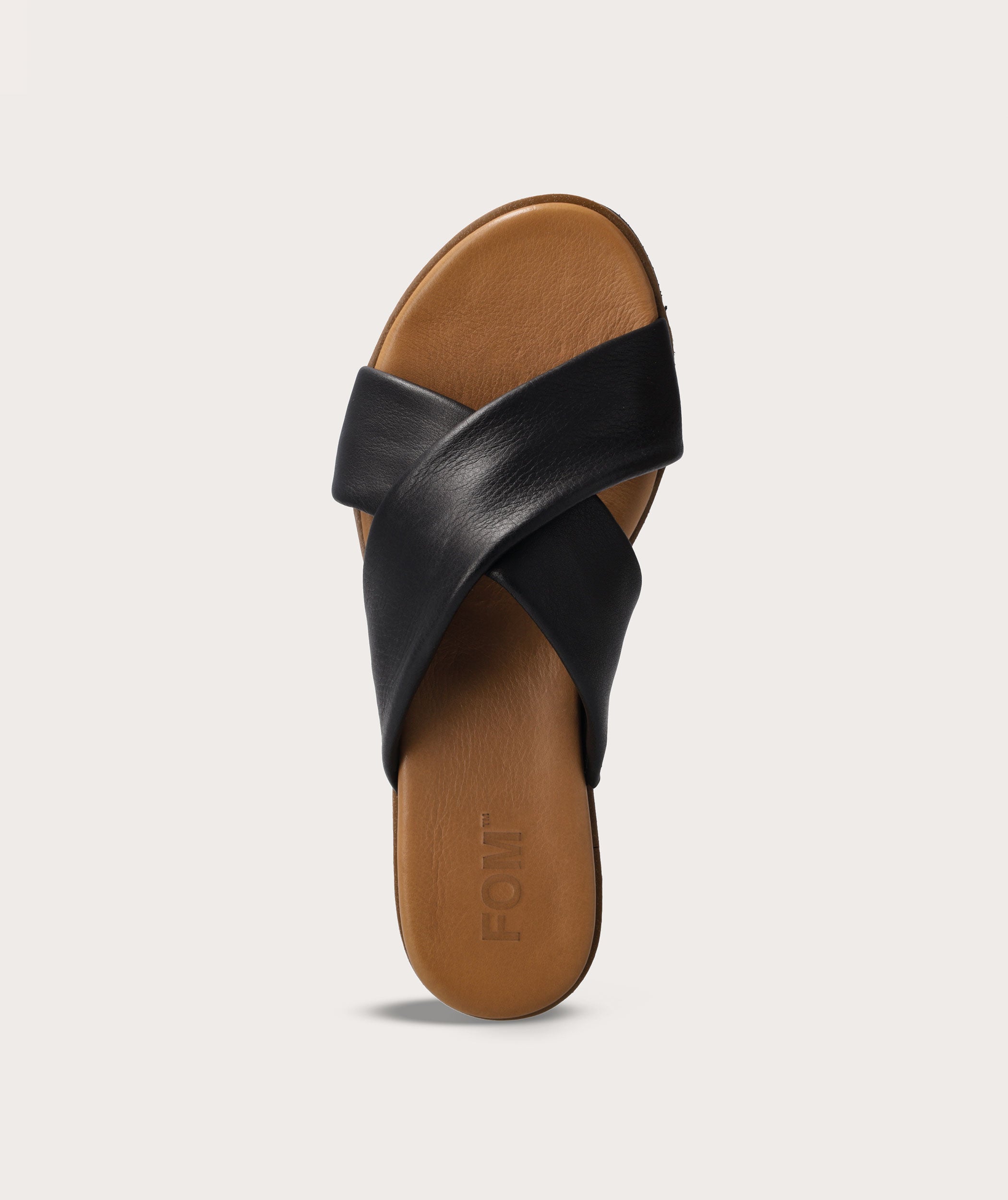 Ladies Crossover Sandal - Black