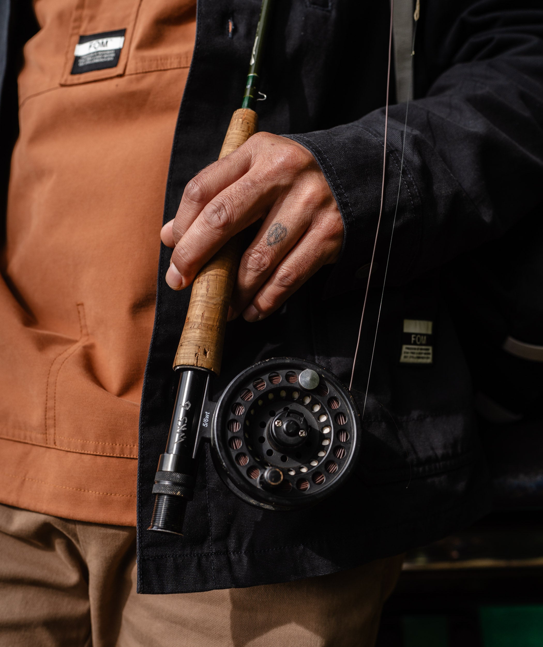Mens Cotton Blend Anorak - Clay