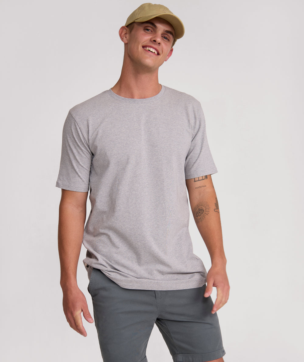 Essential 3-Pack Tees - Ivory / Black / Grey Melange