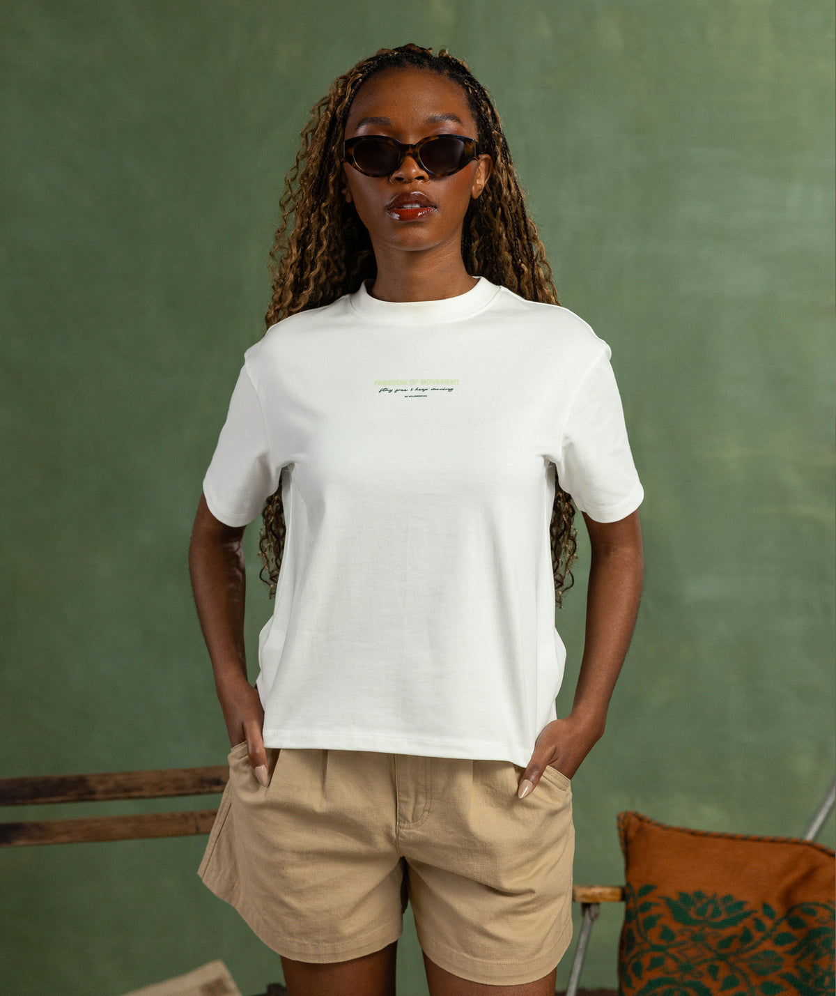 Ladies Erica Graphic Tee - Ivory