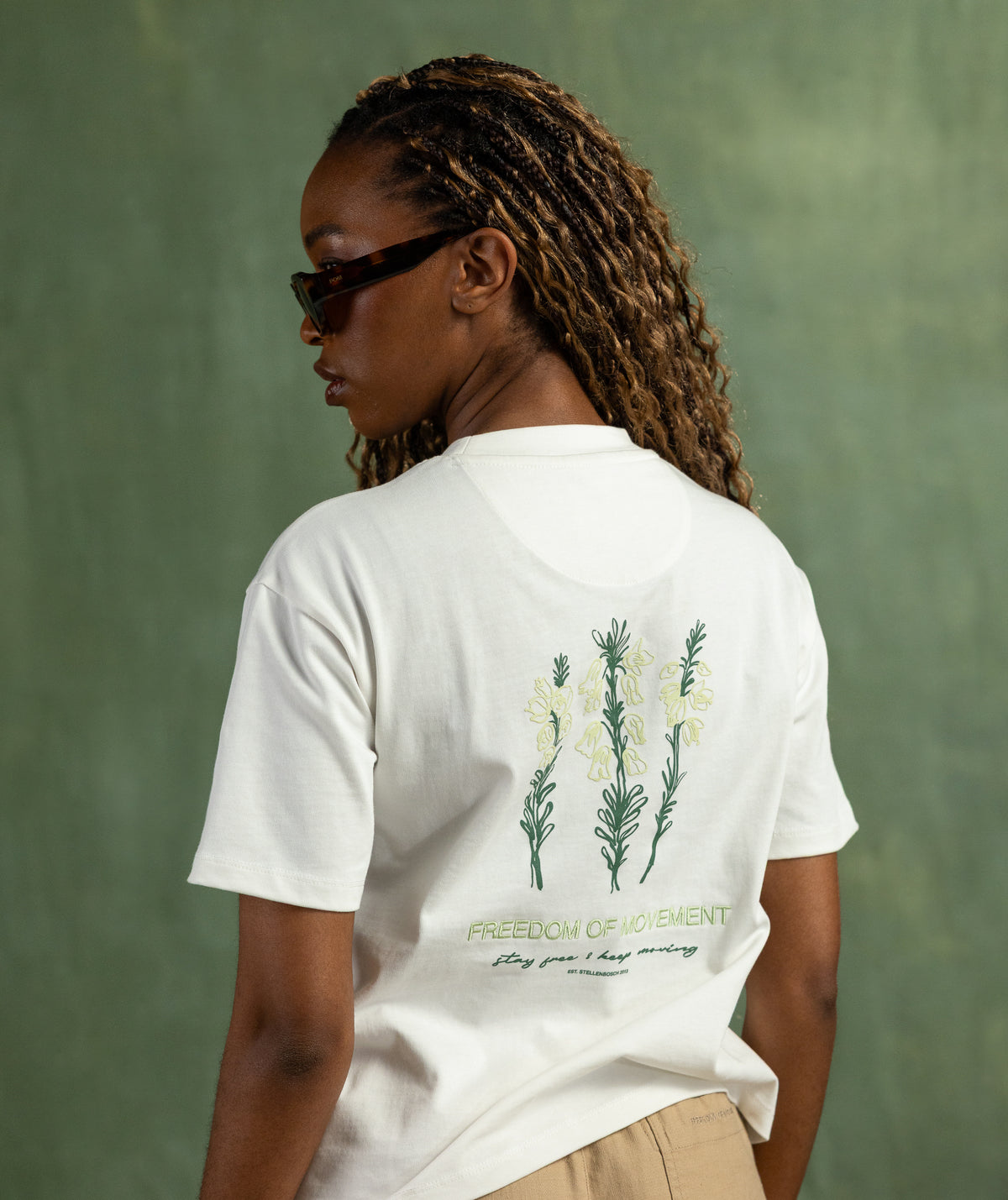 Ladies Erica Graphic Tee - Ivory