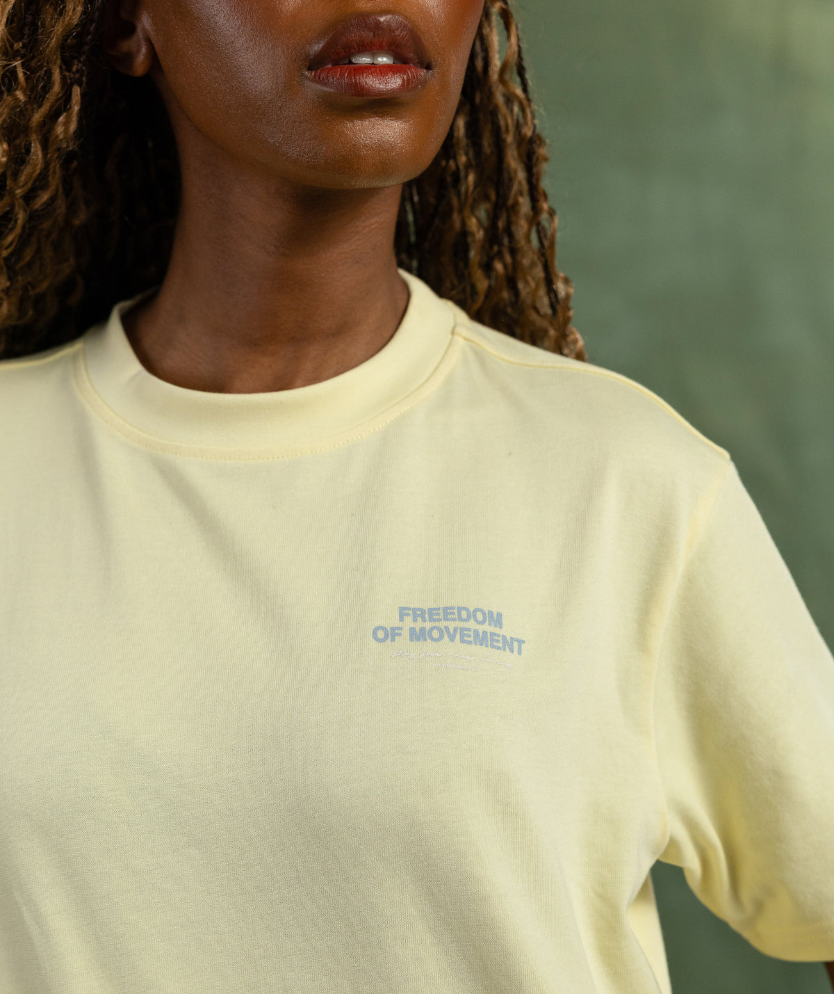 Ladies Pluma Graphic Tee - Butter