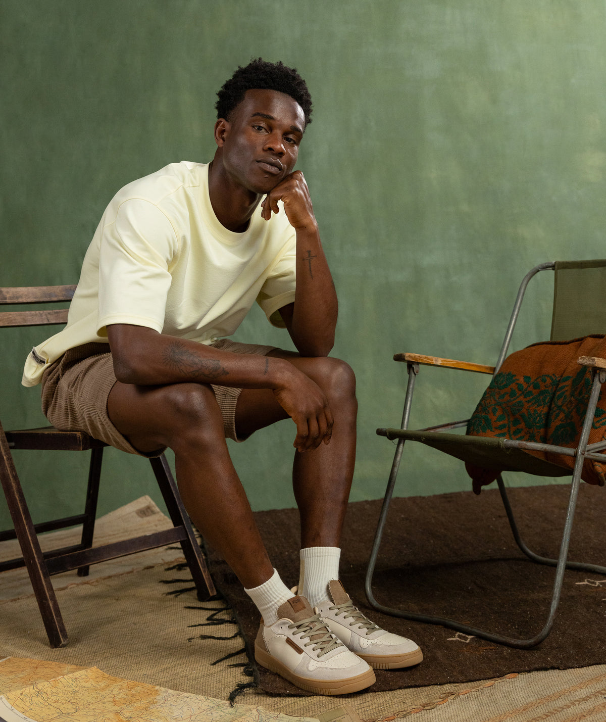 Mens FreeMotion Relaxed Tee - Butter