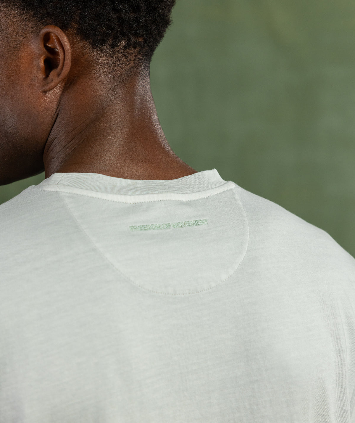 Mens Pigment Washed Regular Pocket Tee - Seafoam