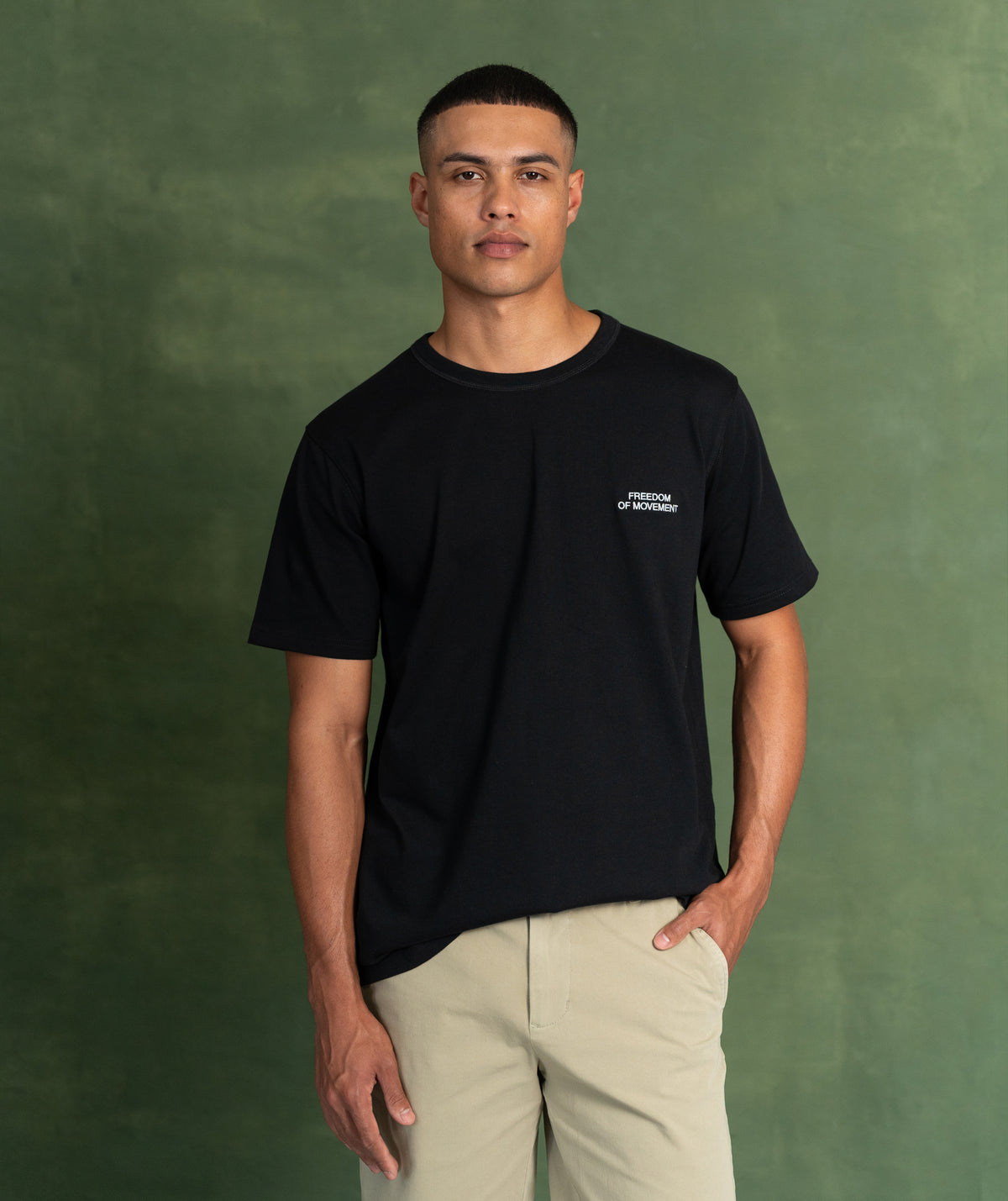 Mens Regular Cotton Tee - Black