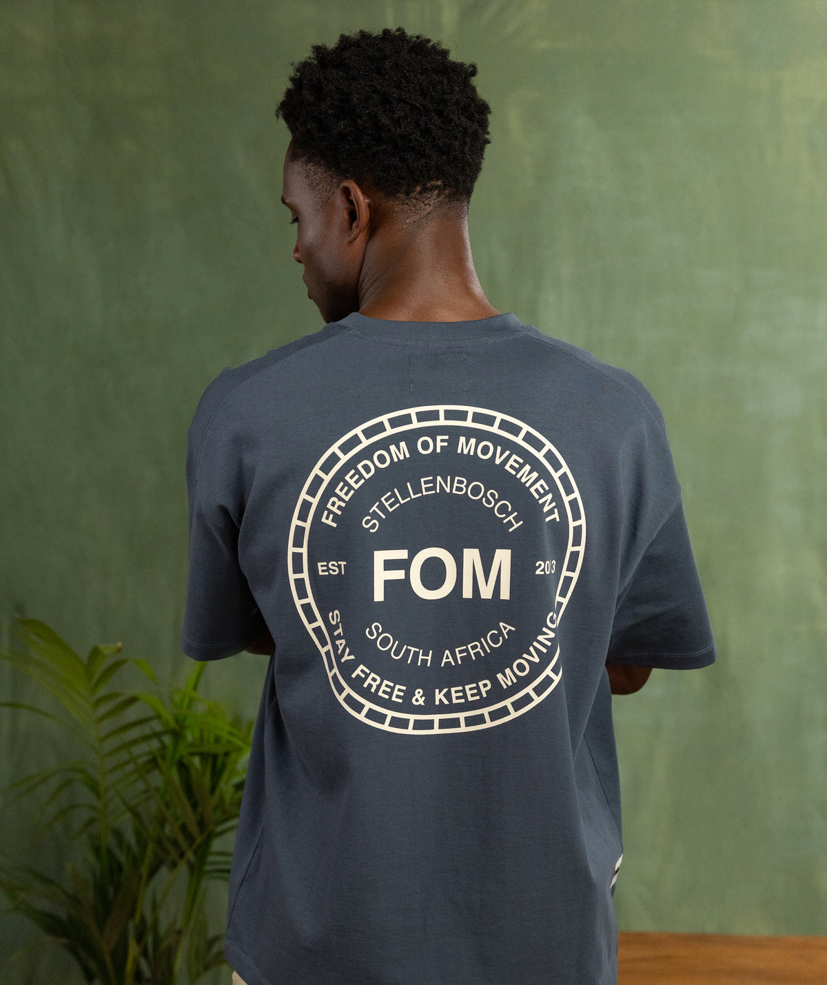 Mens Relaxed Heritage Graphic Tee - Midnight Blue