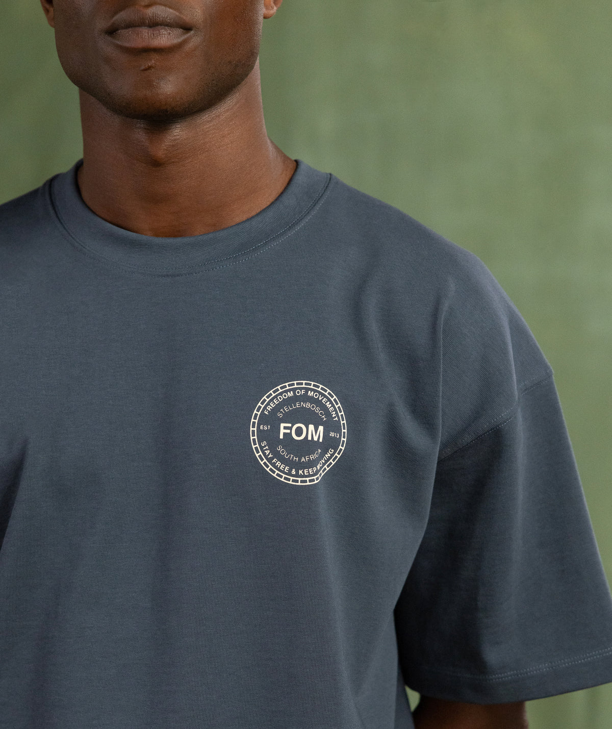 Mens Relaxed Heritage Graphic Tee - Midnight Blue